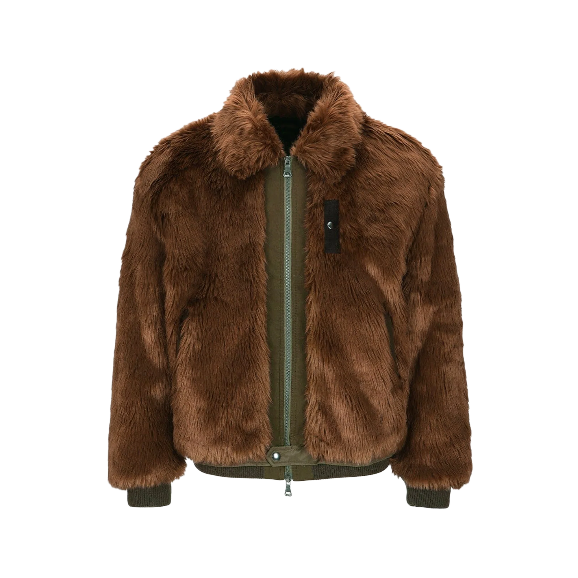 Andersson Bell Unisex Flight Fur Bomber Jacket Brown