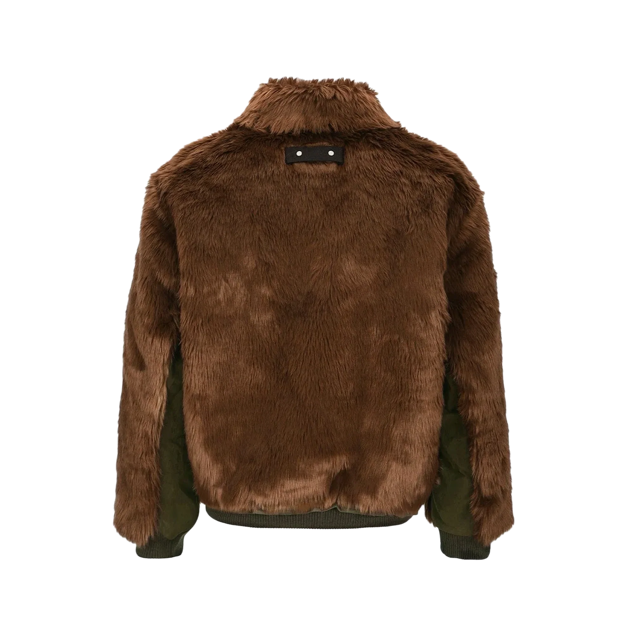 Andersson Bell Unisex Flight Fur Bomber Jacket Brown - Image 3