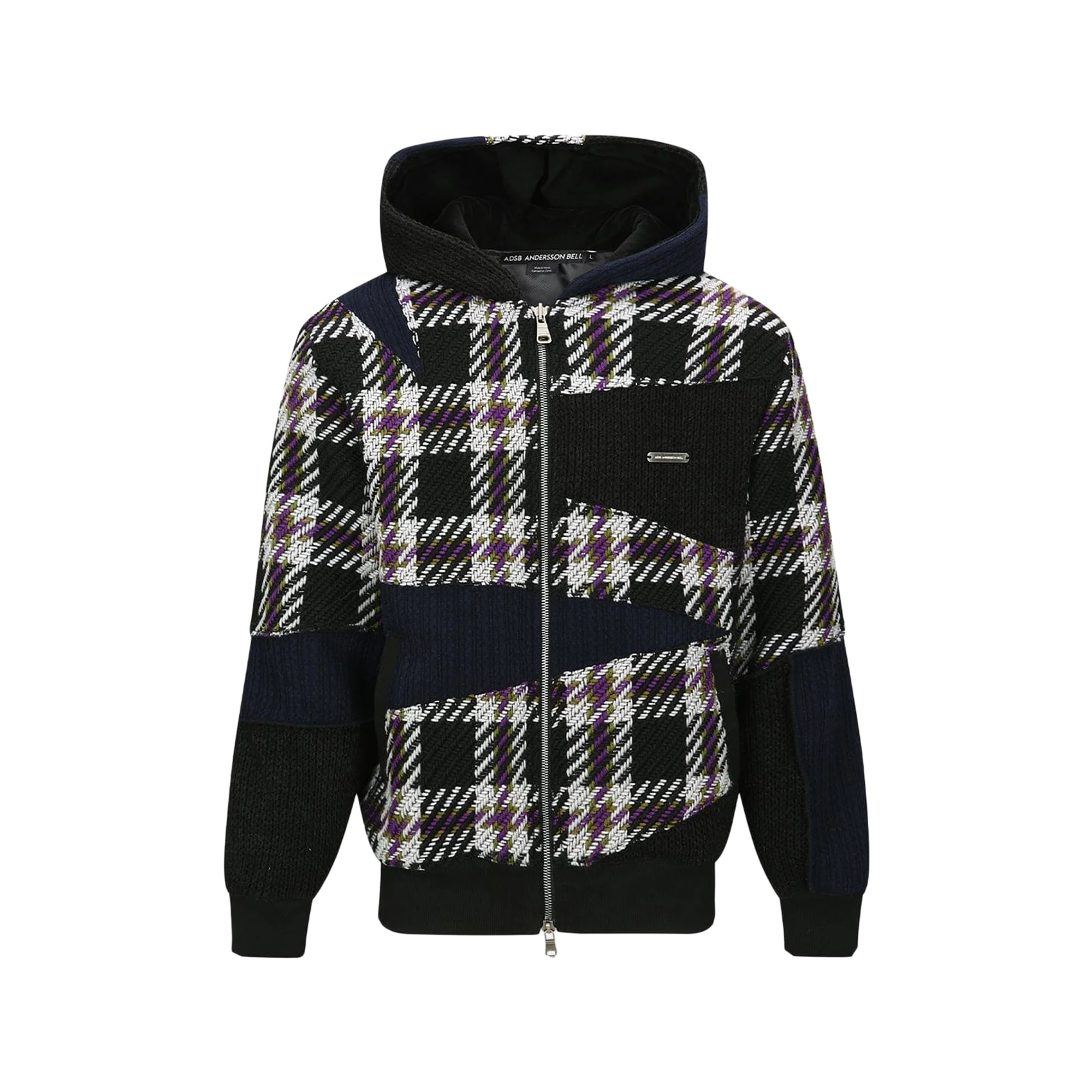 Andersson Bell Unisex Patchwork Hood Zip-Up Multi