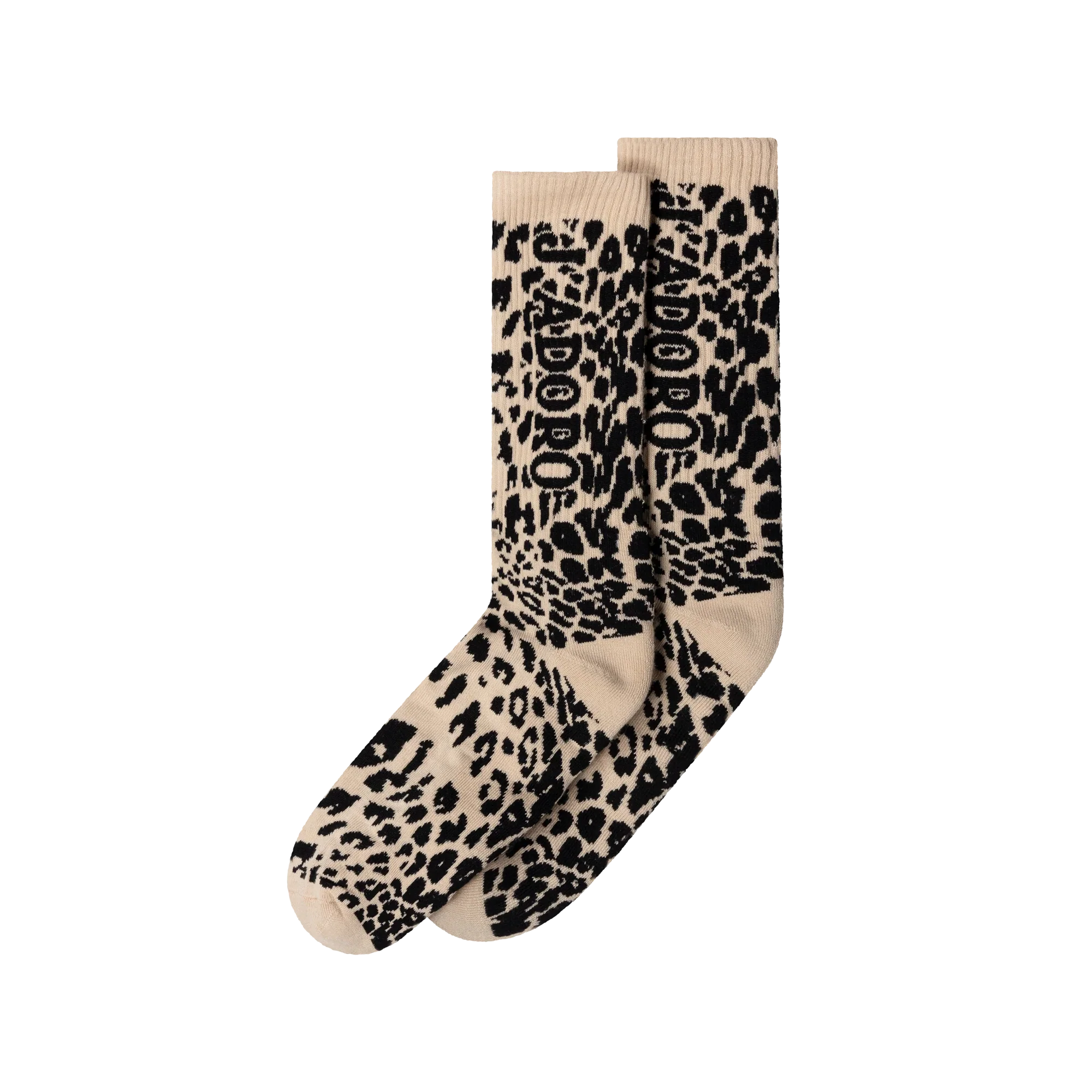 Aries J'Adoro Aries Leopard Sock Beige