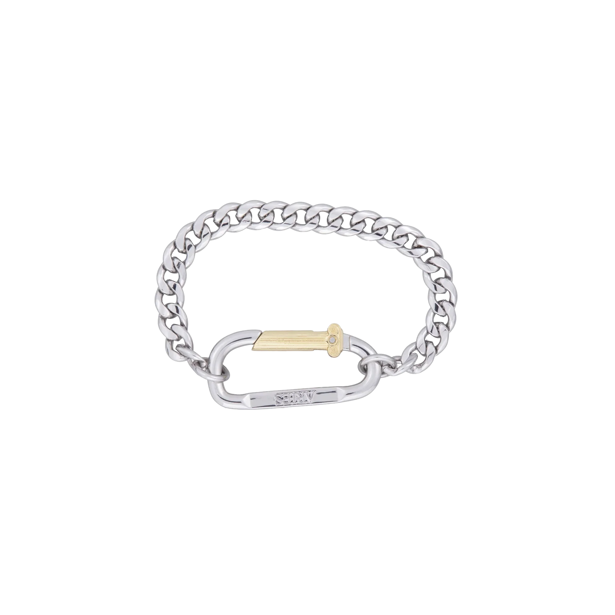 Aries Mini Carabiner Chain Bracelet Silver AR9026403 - Image 5