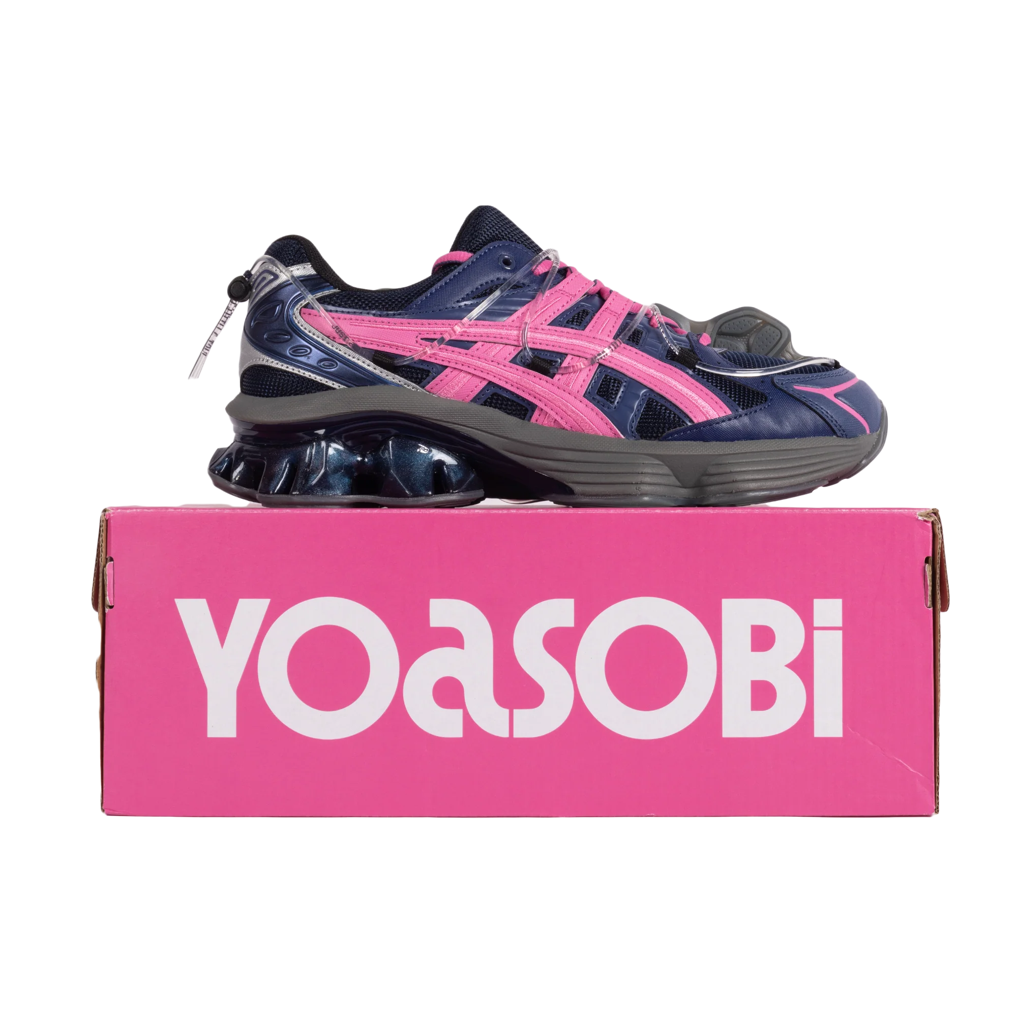 Asics x YOASOBI Gel-Kinetic-Y0Sb Midnight/Dragon Fruit 1203A837.400 - Image 2
