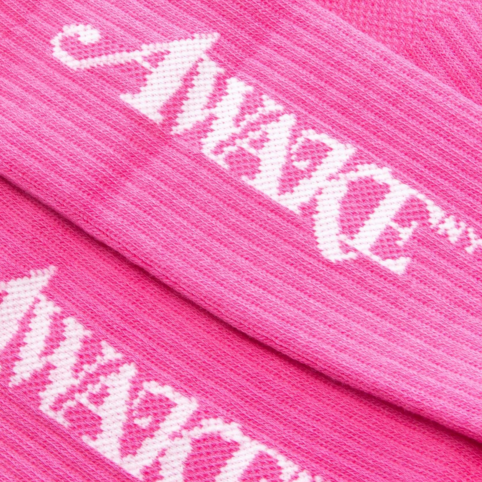 Awake NY Classic Logo Socks Pink - Image 2