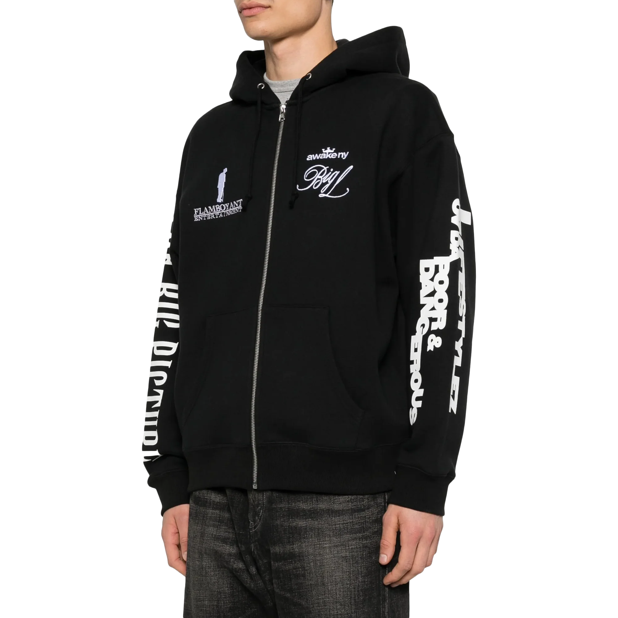 Awake NY The Big Picture Zip Hoodie Black - Image 4