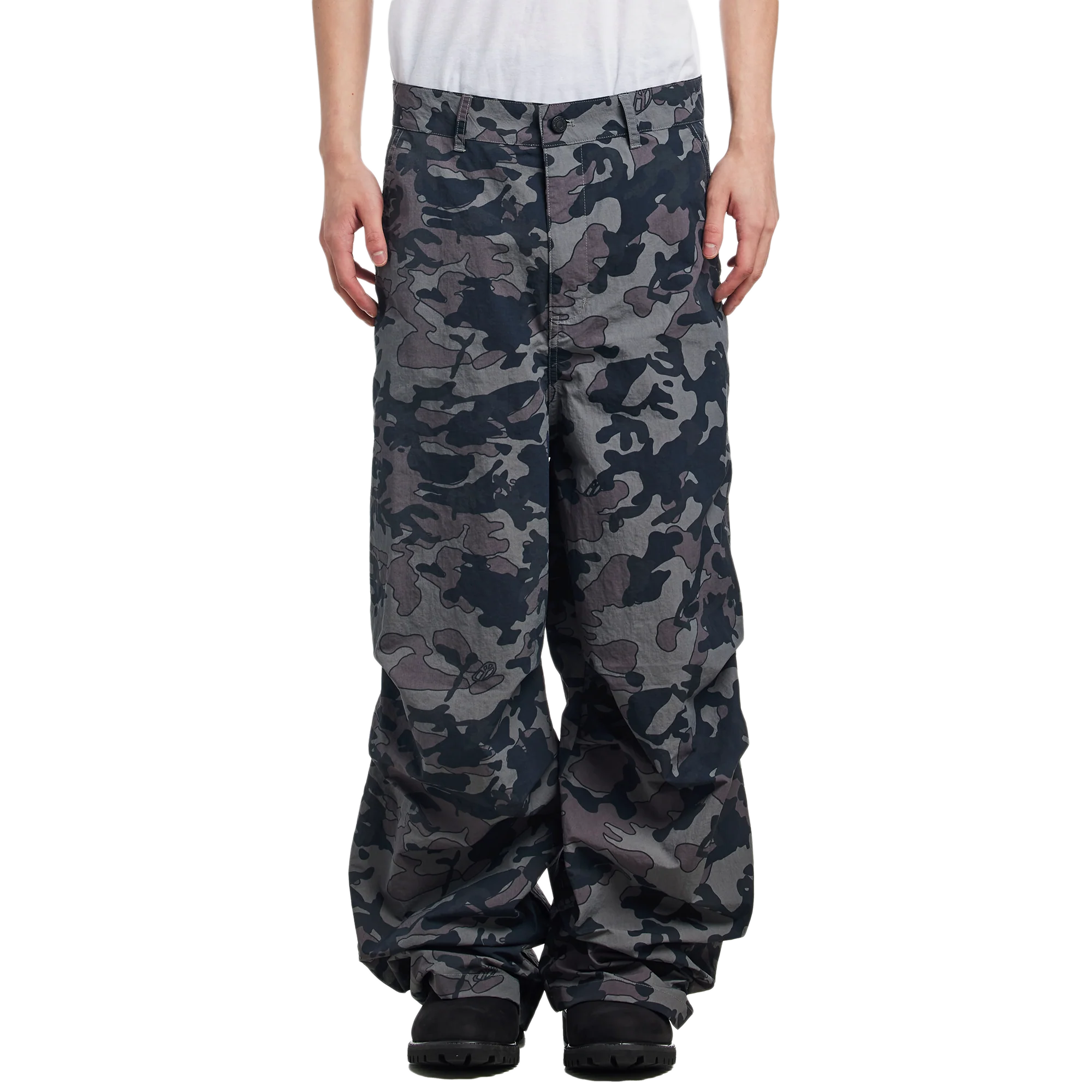 Babylon Ripstop Camo Pants Ghillie Print Black - Image 2