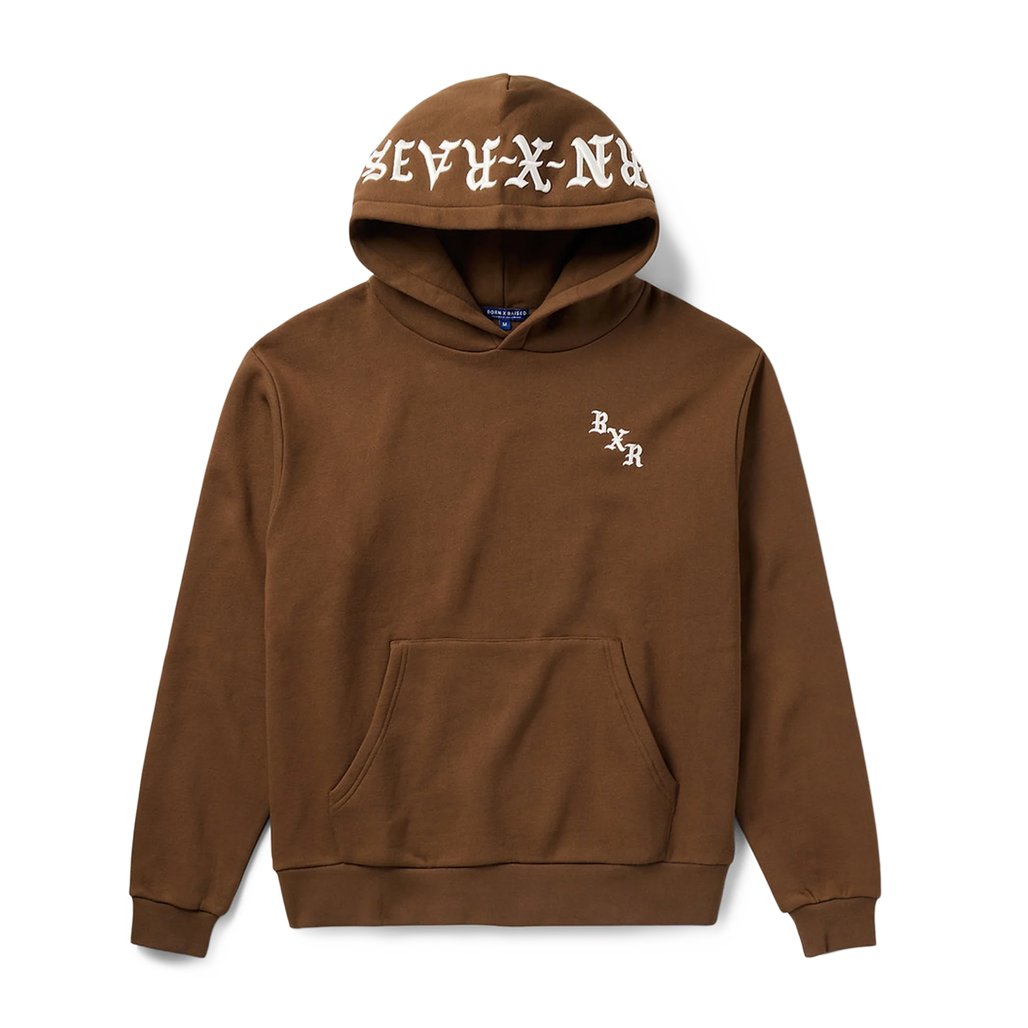 Born x Raised Embroidered Hoodie Walnut Cream