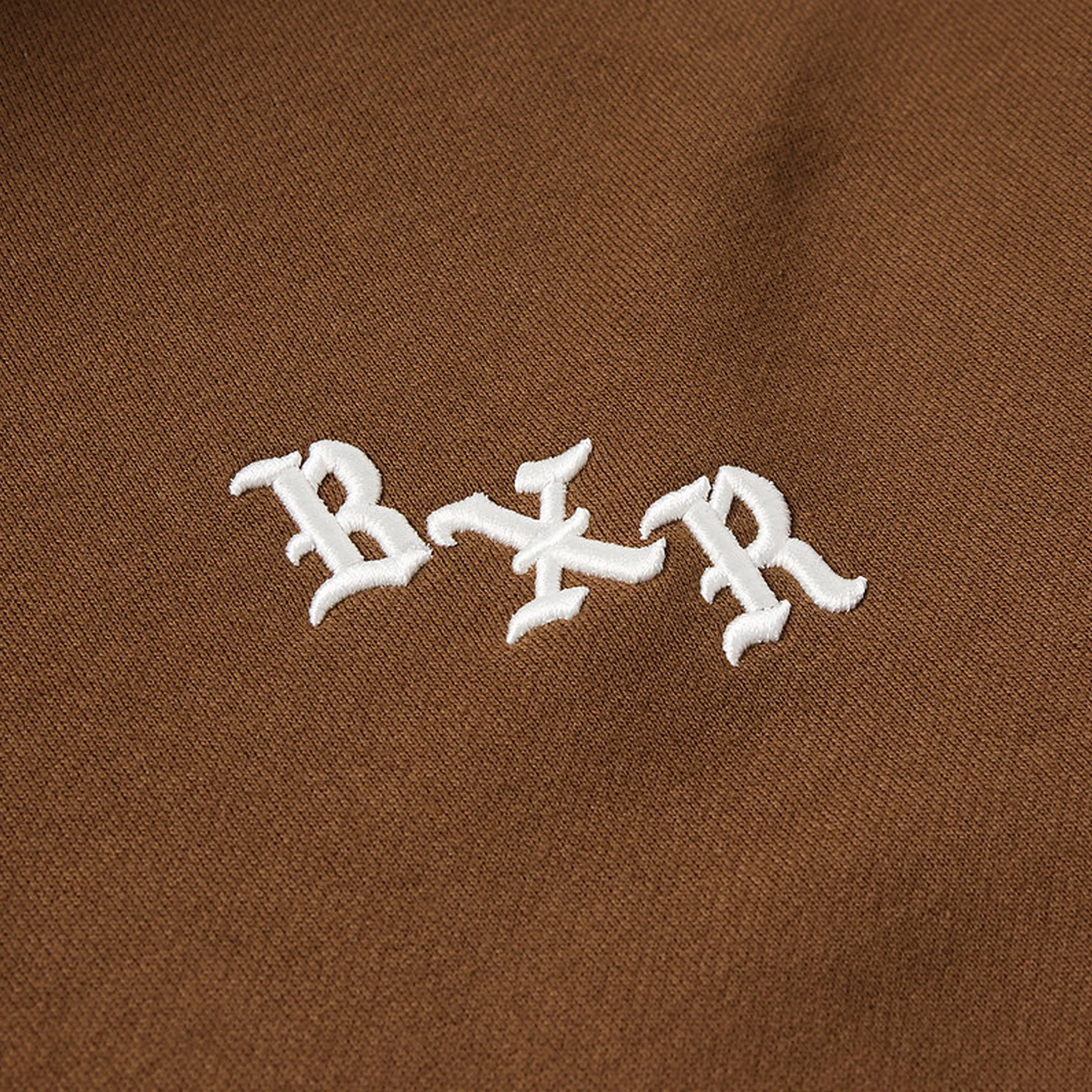 Born x Raised Embroidered Hoodie Walnut Cream - Image 5