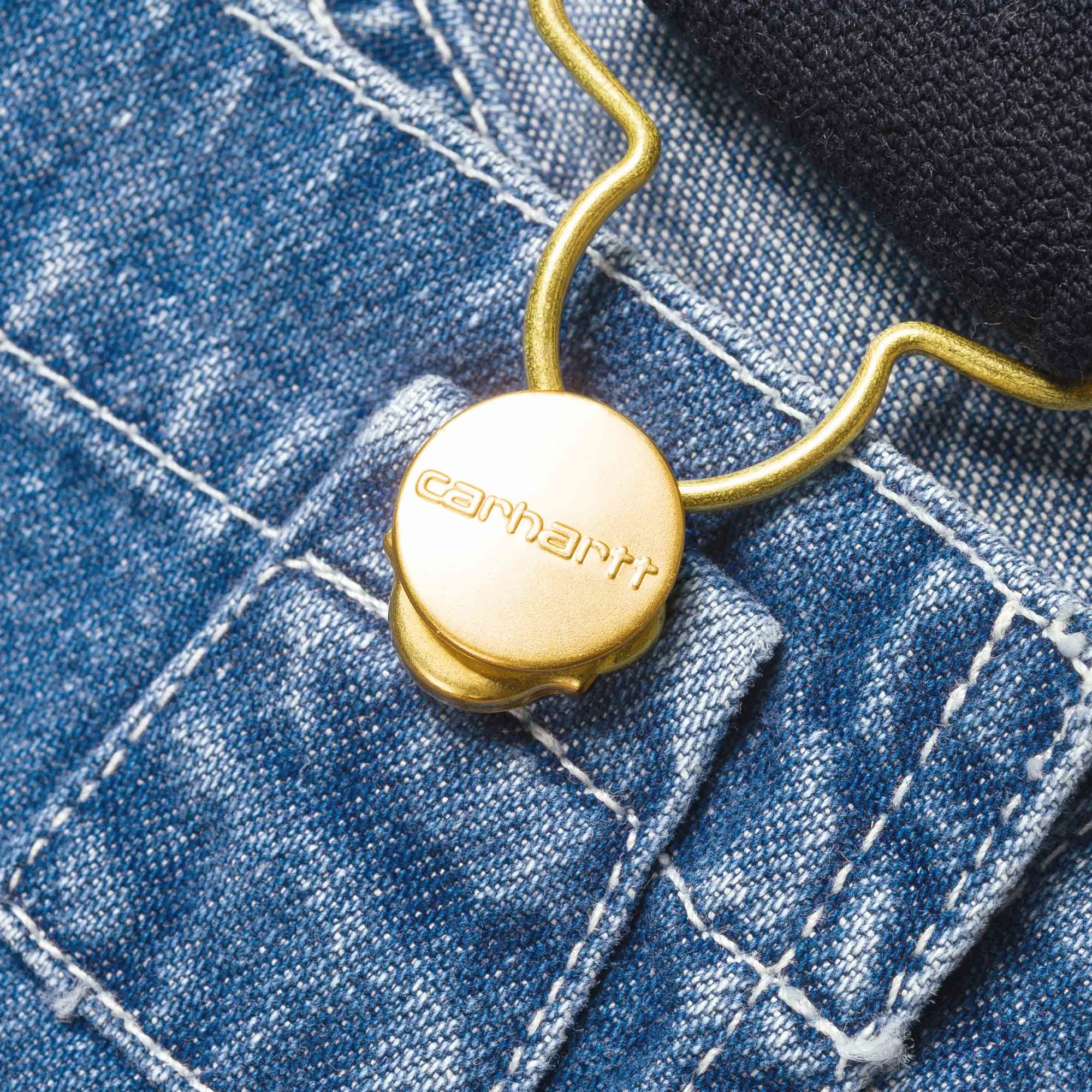 Carhartt WIP Bib Overall Blue - Image 4