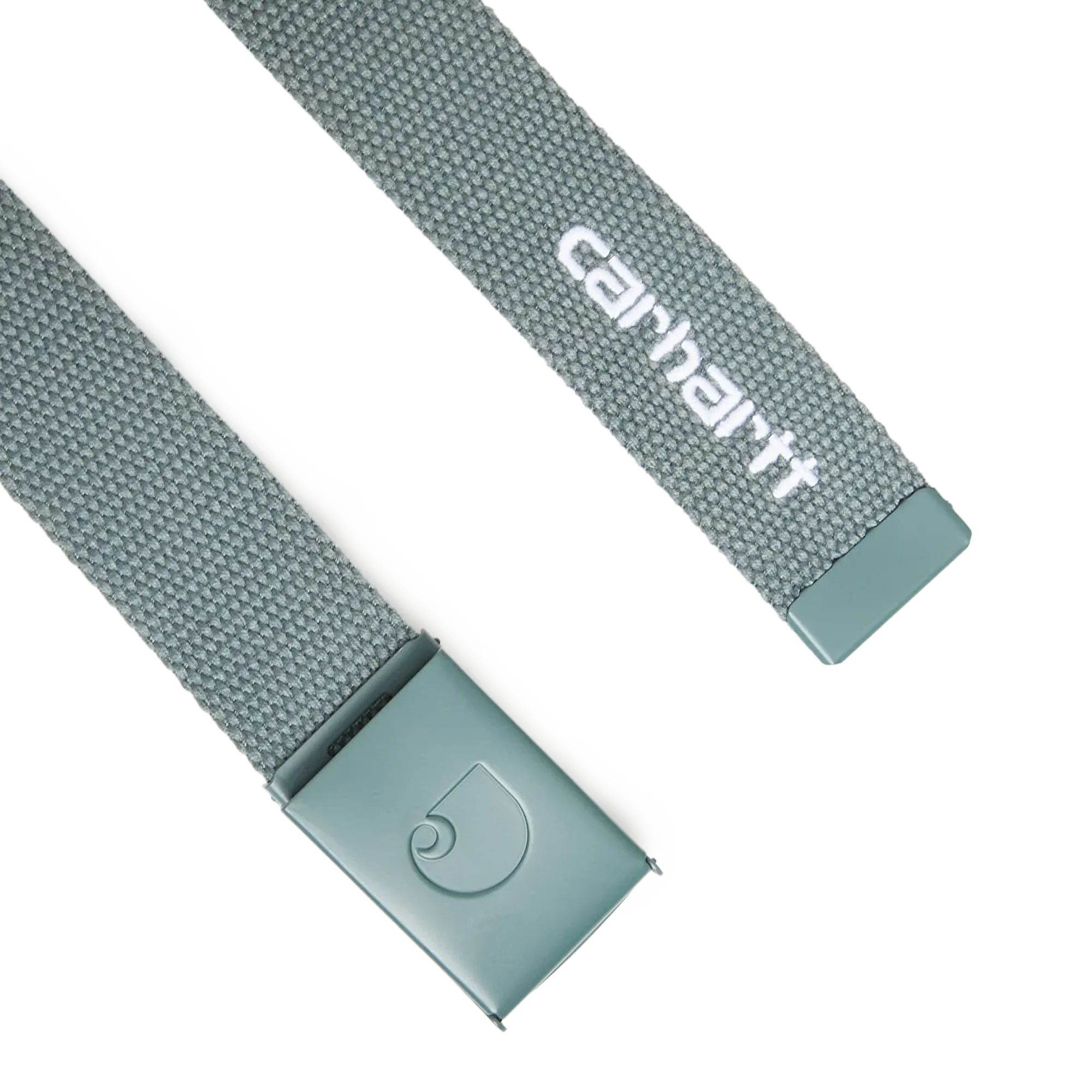 Carhartt WIP C-Logo Belt Tonal Velvet Green/White - Image 3