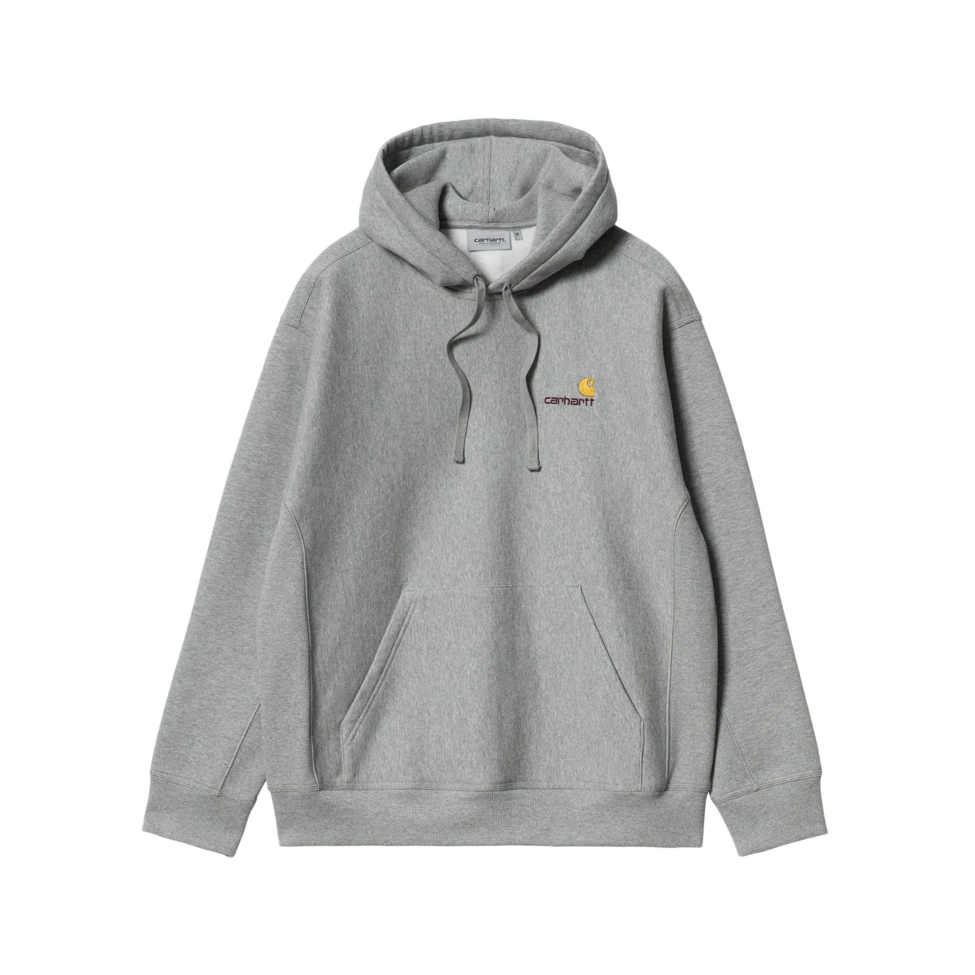 Carhartt WIP Hooded American Script Sweat Grey Heather