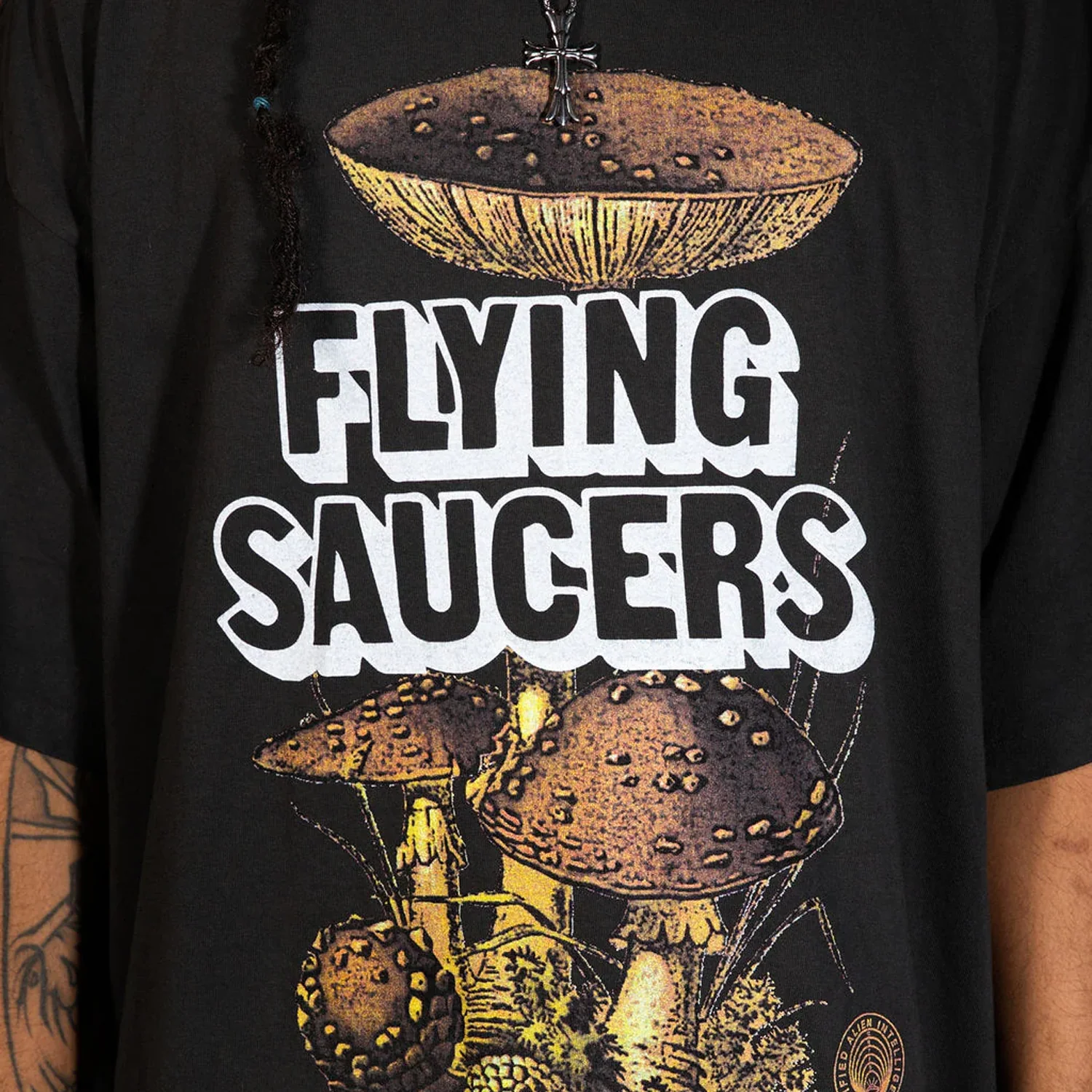 CRTFD Flying Saucers Tee Vintage Black - Image 3