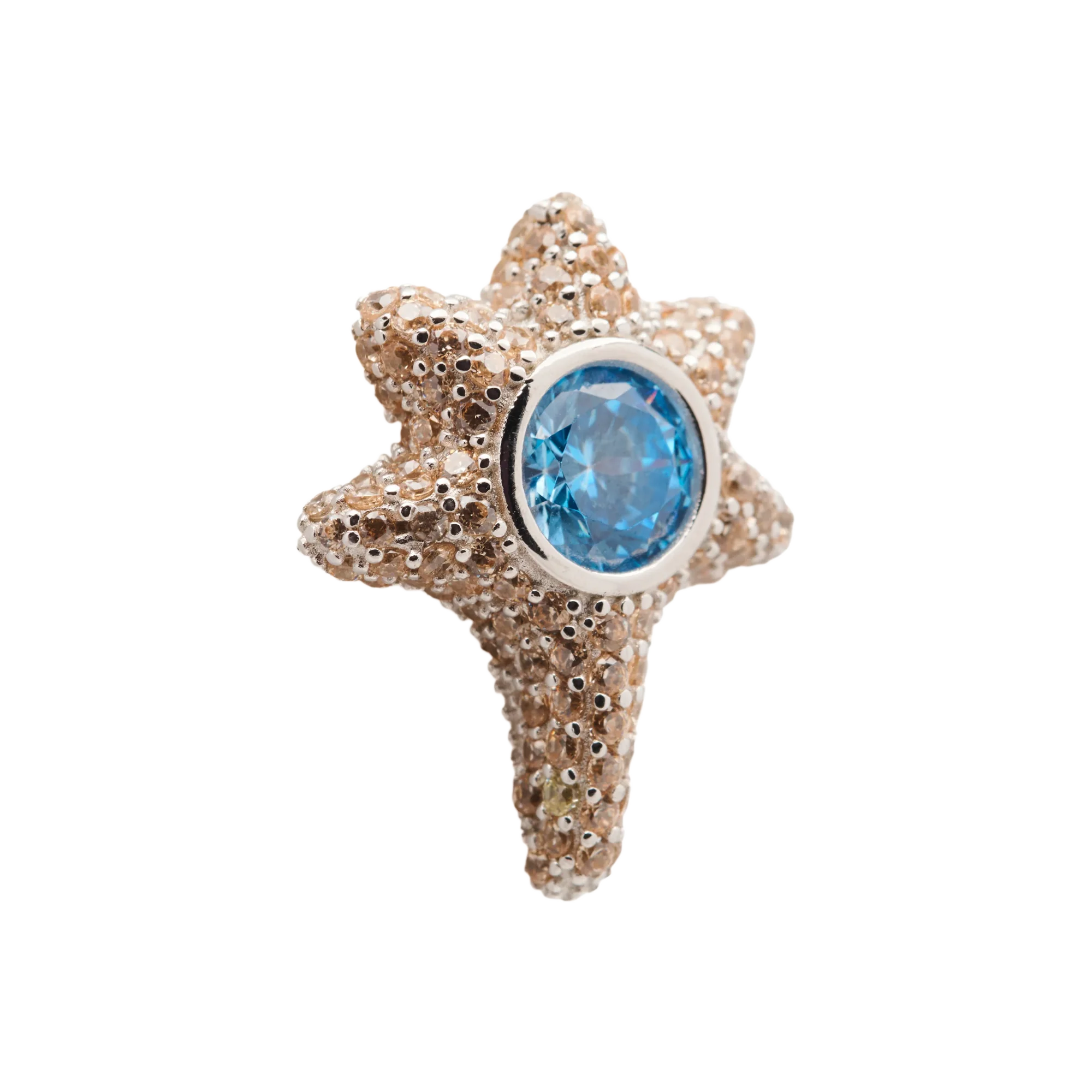Collina Strada Coral Studs Earrings Sky Sand - Image 3