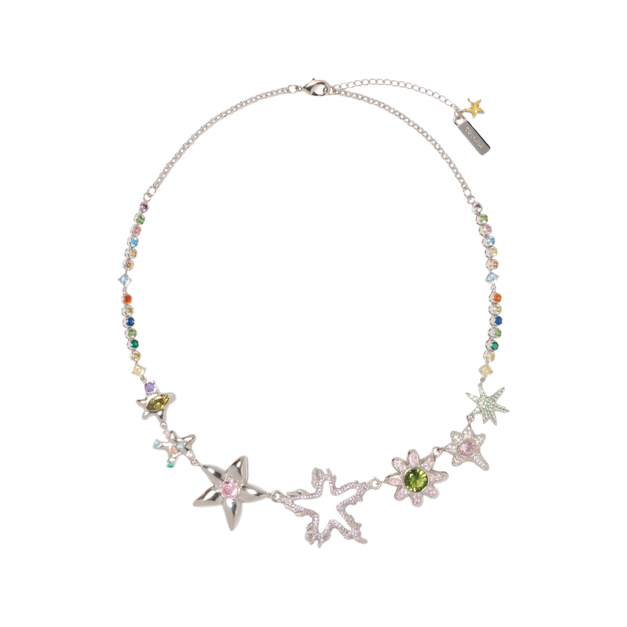 Collina Strada Star Flame Constellation Necklace Multi