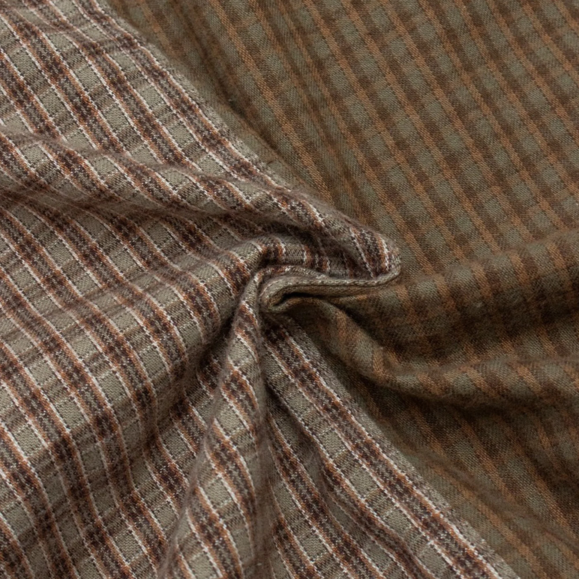 Comme des Garcons Homme Shirt HP-B021-051-2 Khaki/Brown - Image 5