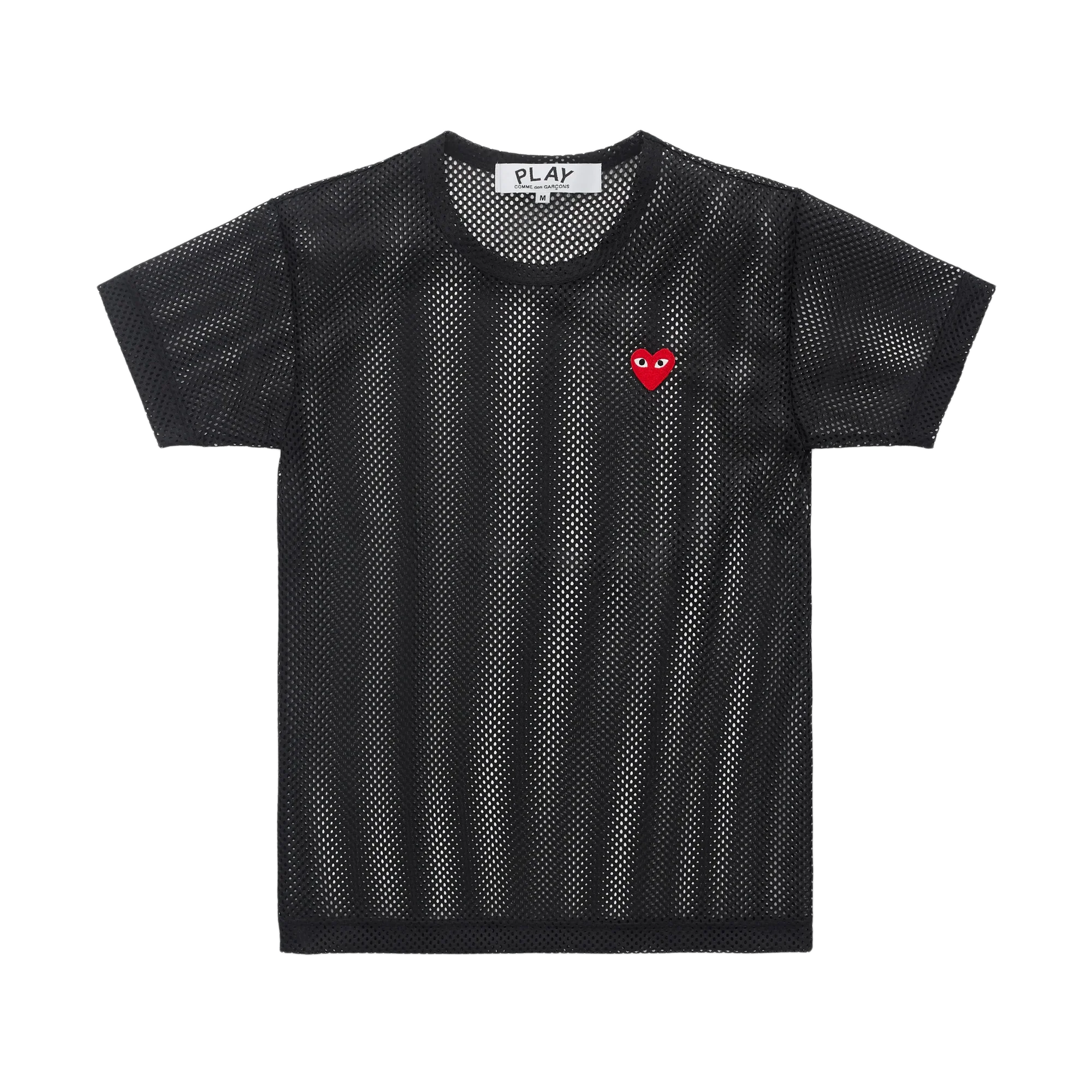 Comme Des Garcons Play Mesh T-Shirt Black AX-T351-051-1