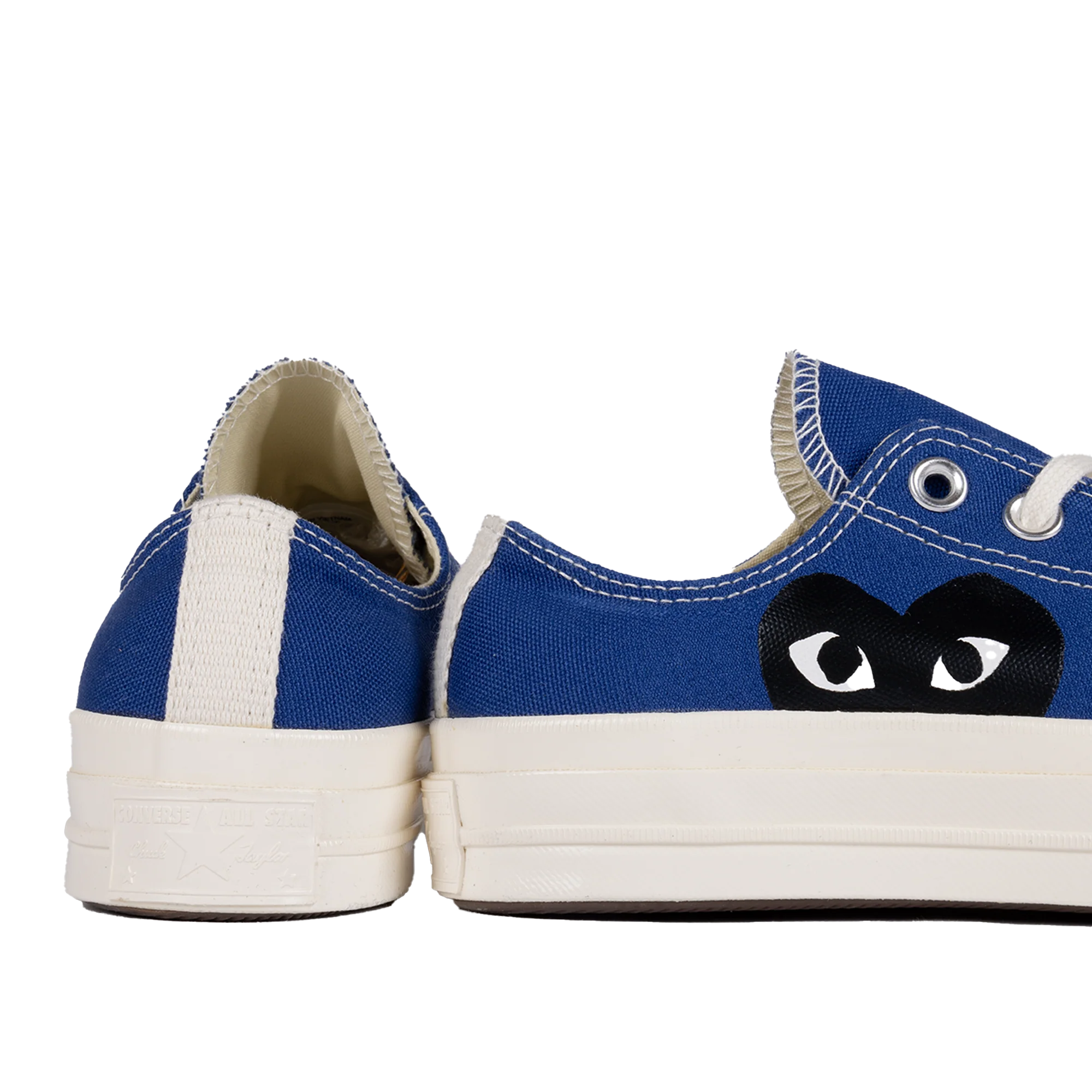 Comme Des Garcons Play x Converse CT70 Black Heart Low Top Blue AZ-K121-001-2 - Image 3