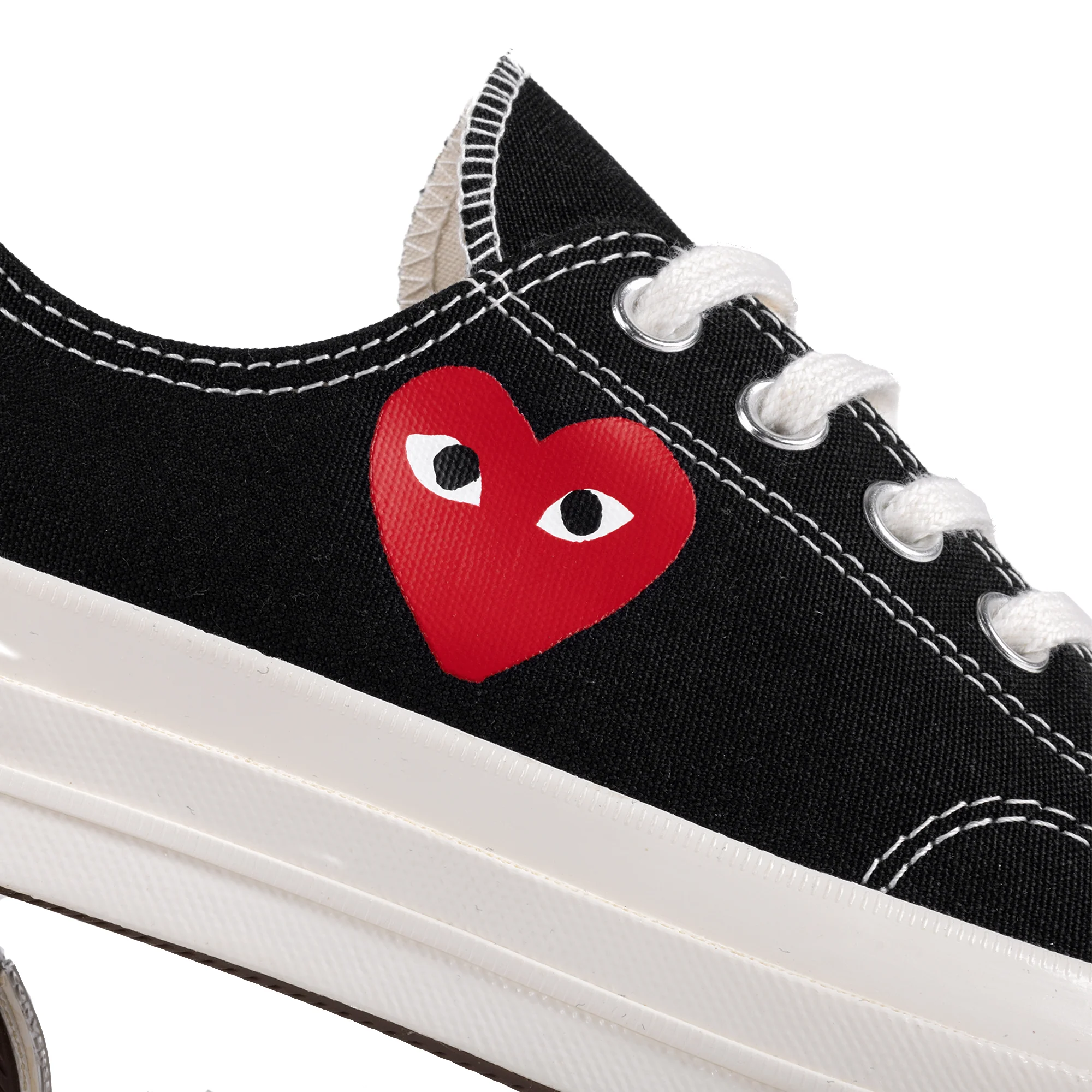 Comme Des Garcons Play x Converse CT70 Small Red Heart Low Top Black AZ-K128-001-1 - Image 3