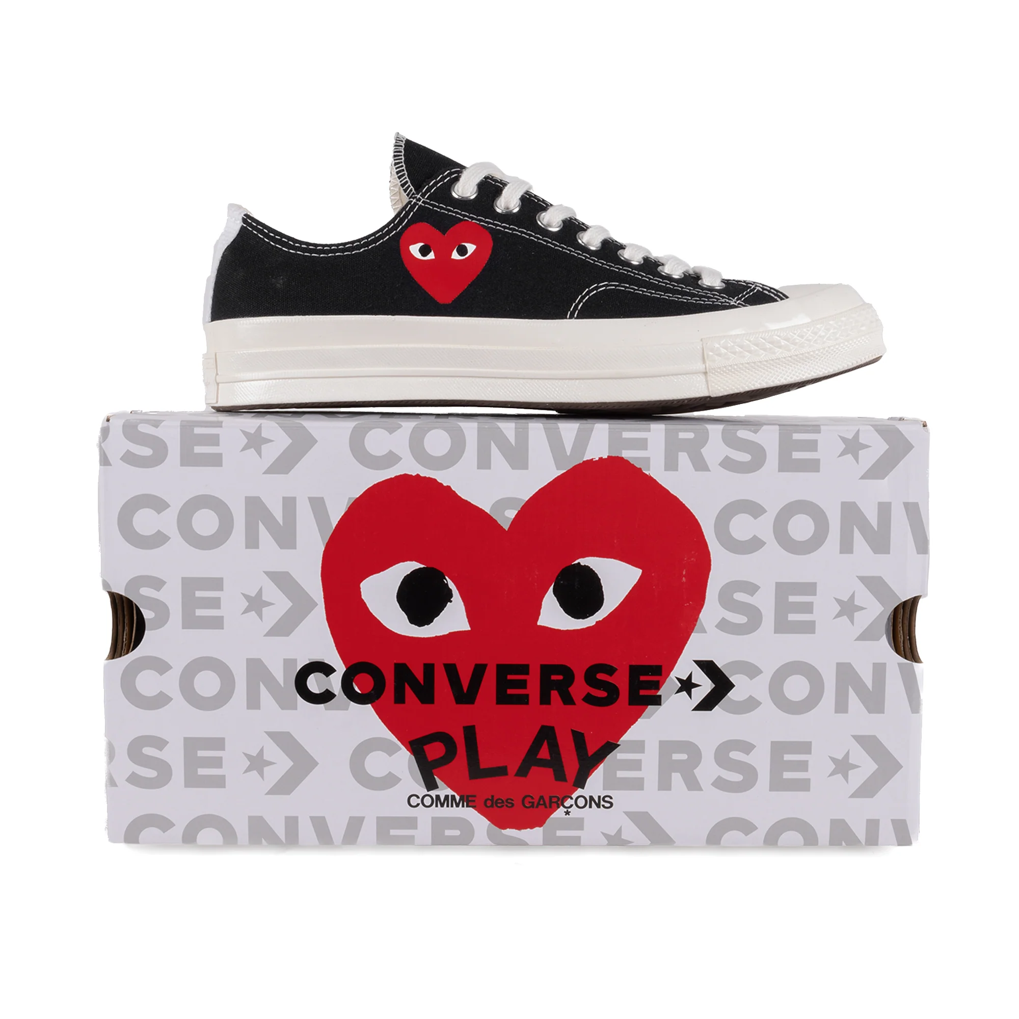 Comme Des Garcons Play x Converse CT70 Small Red Heart Low Top Black AZ-K128-001-1 - Image 5