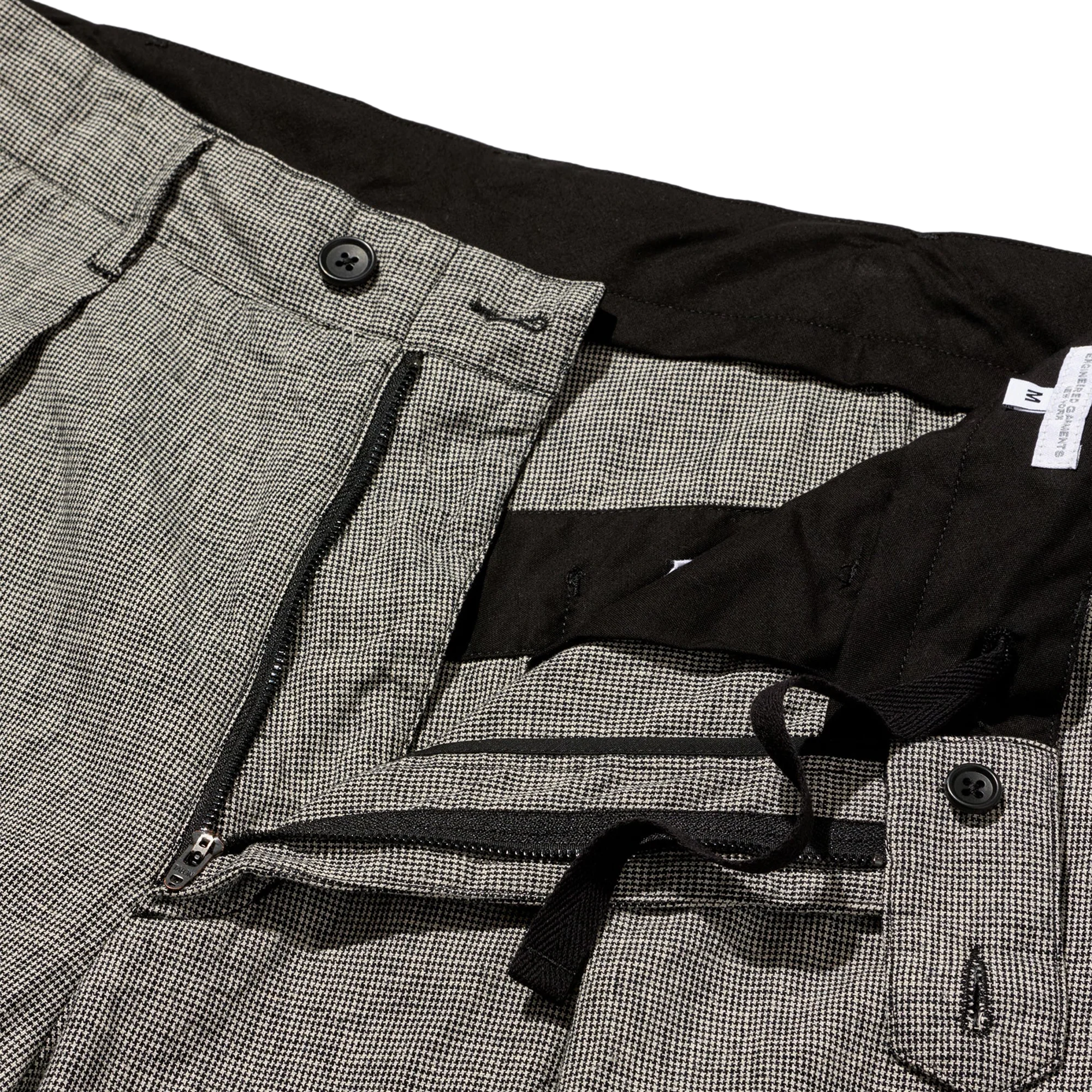 Engineered Garments Carlyle Pant Black/Grey CL Houndstooth - Image 4