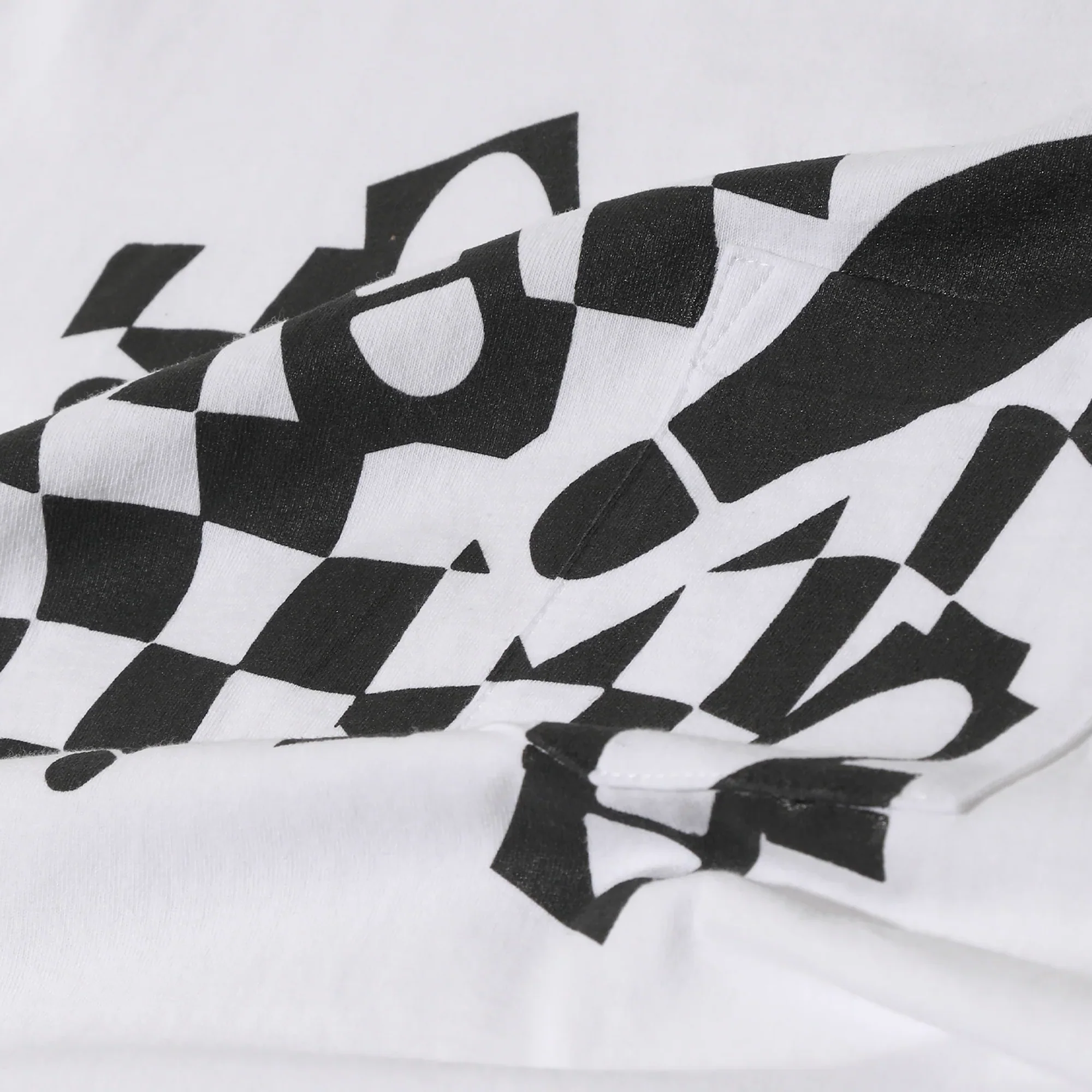Engineered Garments Printed Cross Crew Neck T-shirt White Foot Print - Image 5