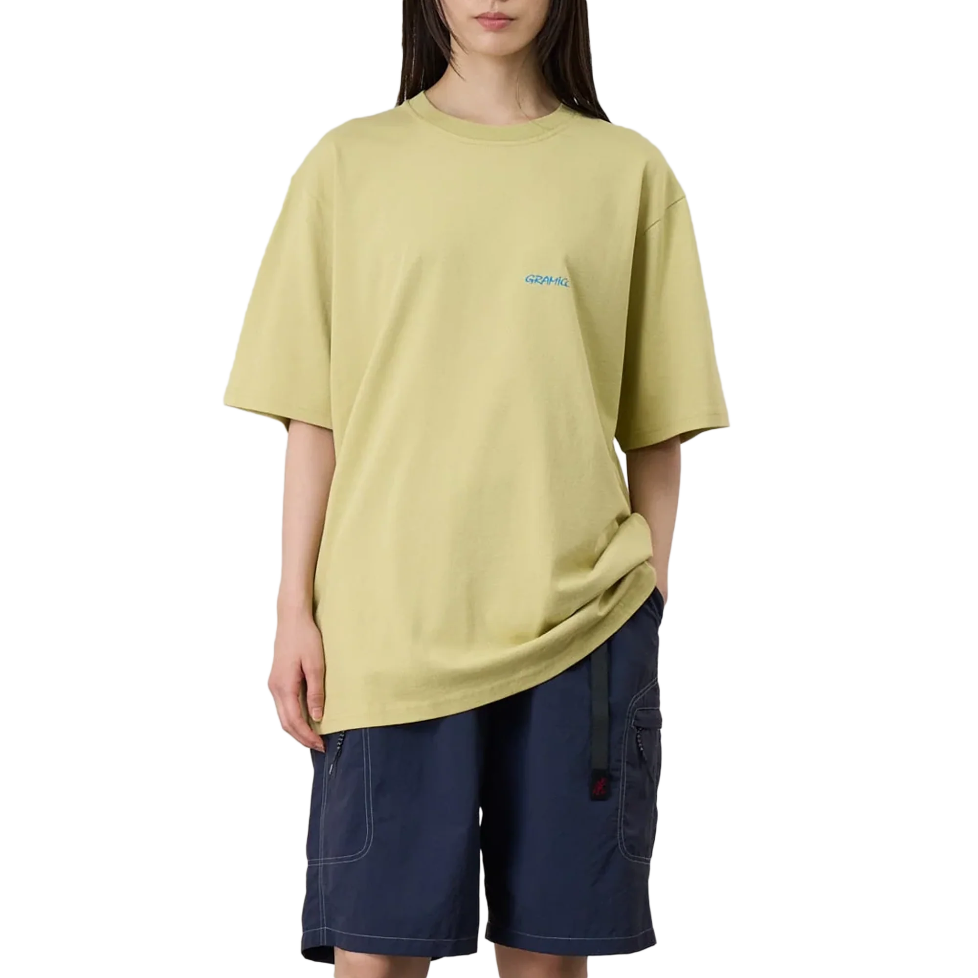 Gramicci Ice Sculpture T-Shirt Lime - Image 2