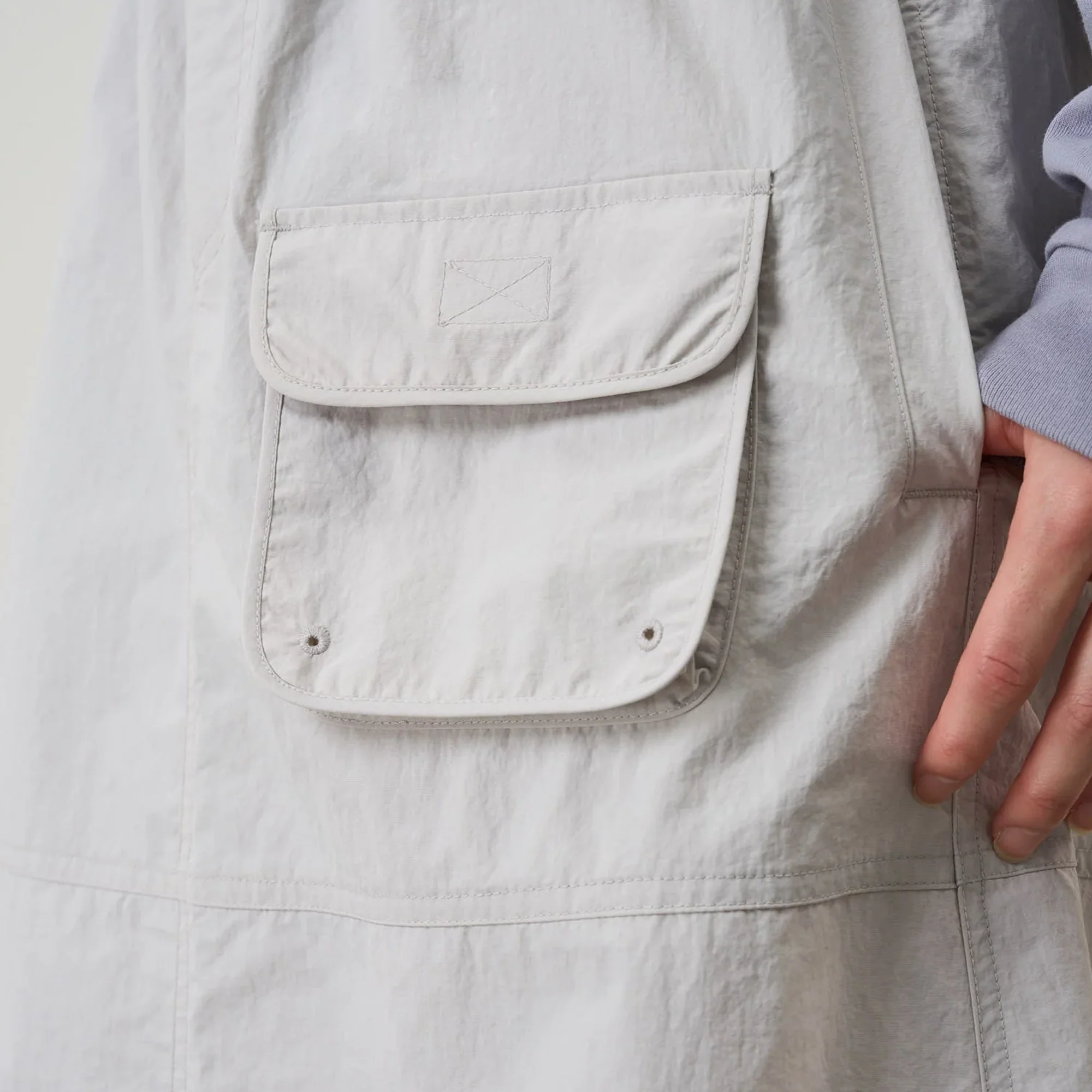 Gramicci Nylon Utility Skirt Ecru - Image 5