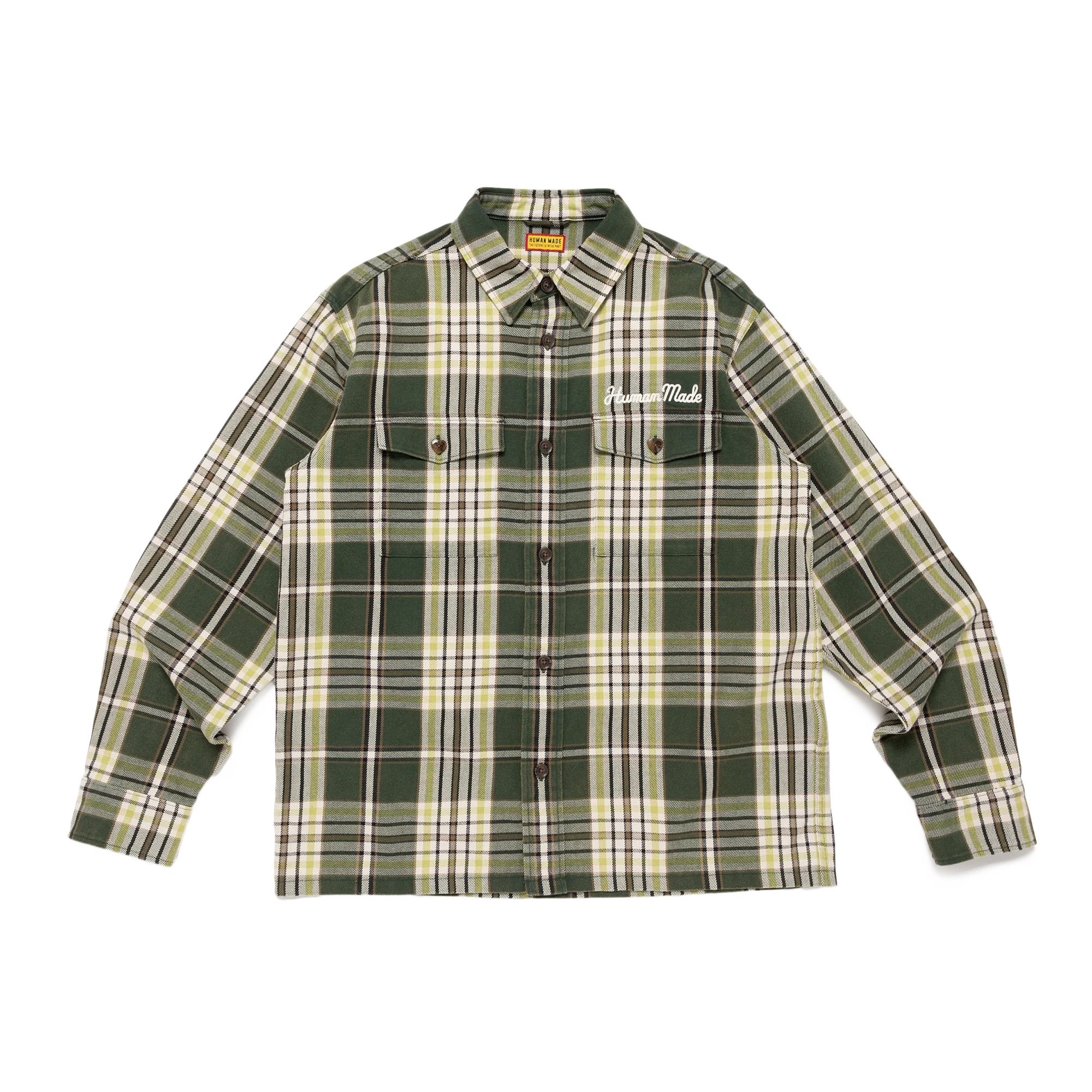 Human Made Check Shirt Green HM31SH004