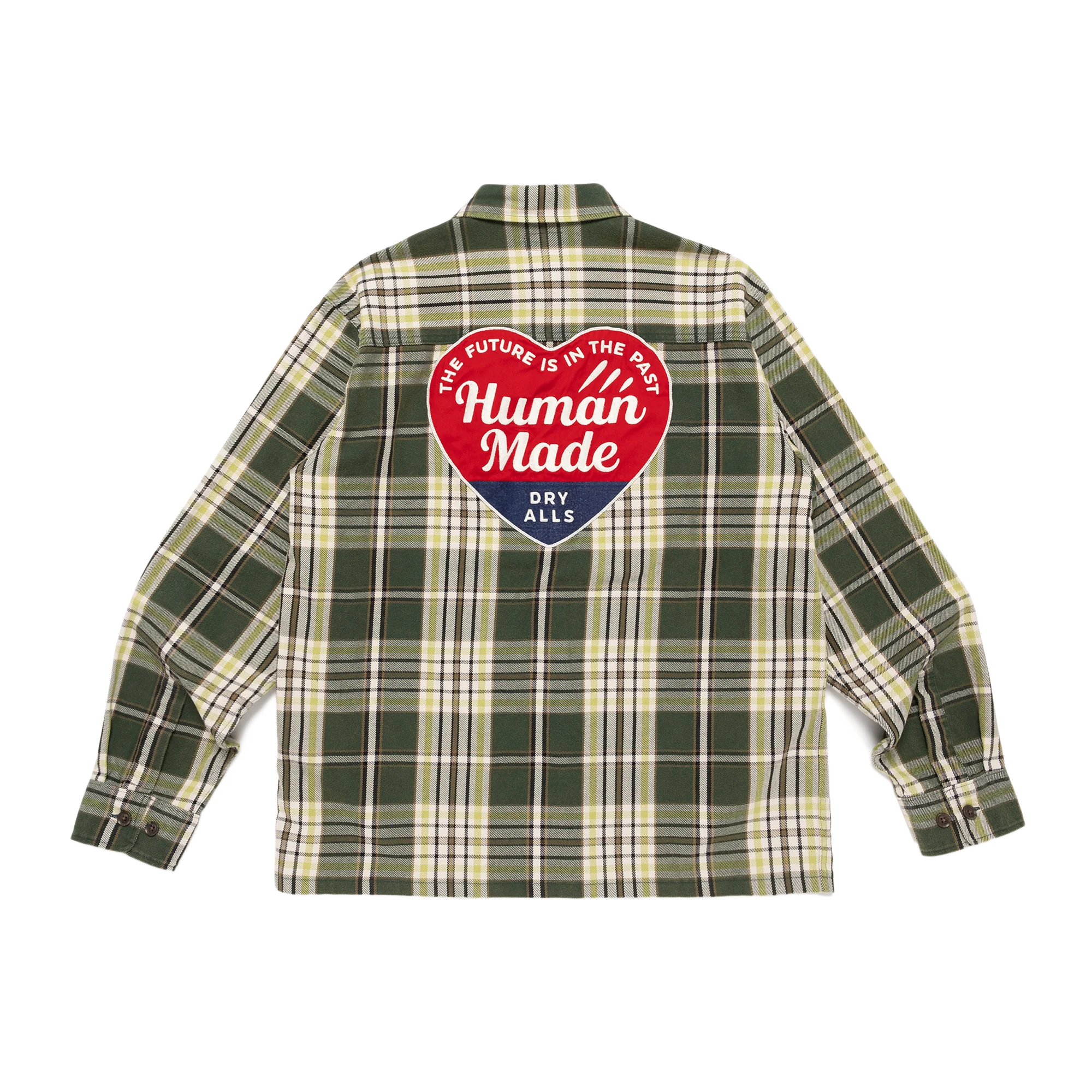 Human Made Check Shirt Green HM31SH004 - Image 2