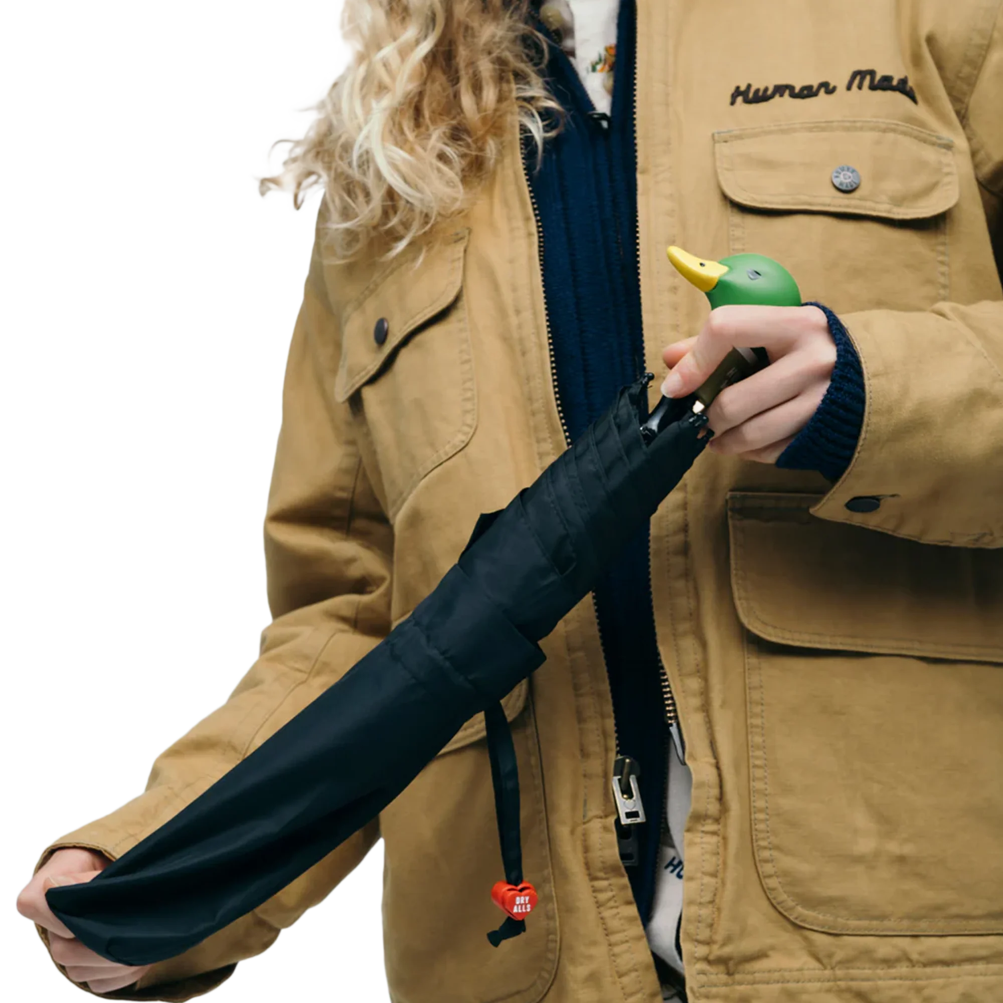 Human Made Duck Compact Umbrella Black HM30GD083 - Image 3