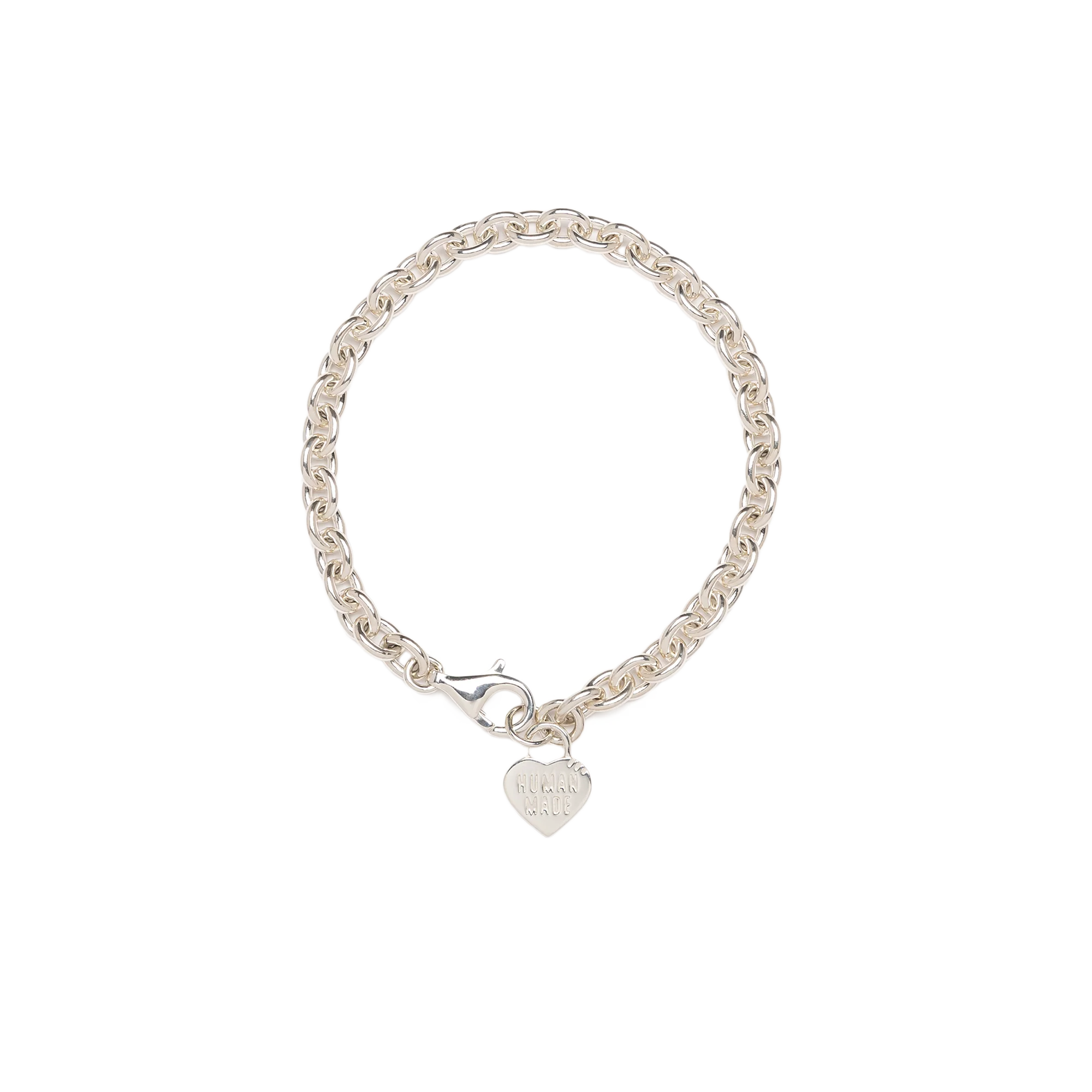 Human Made Heart Silver Bracelet Silver HM30GD086