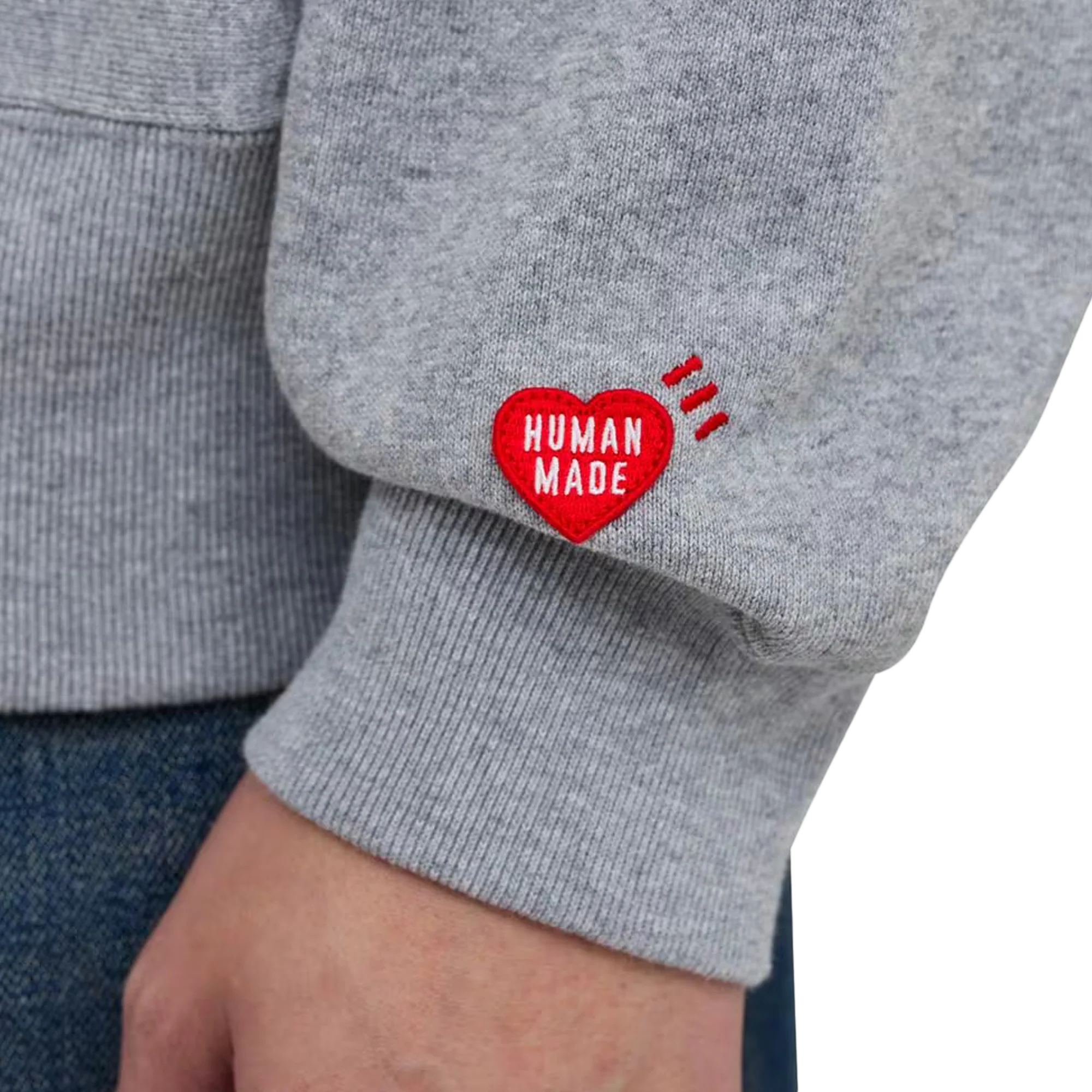 Human Made Heavyweight Sweatshirt Gray HM30CS031 - Image 3