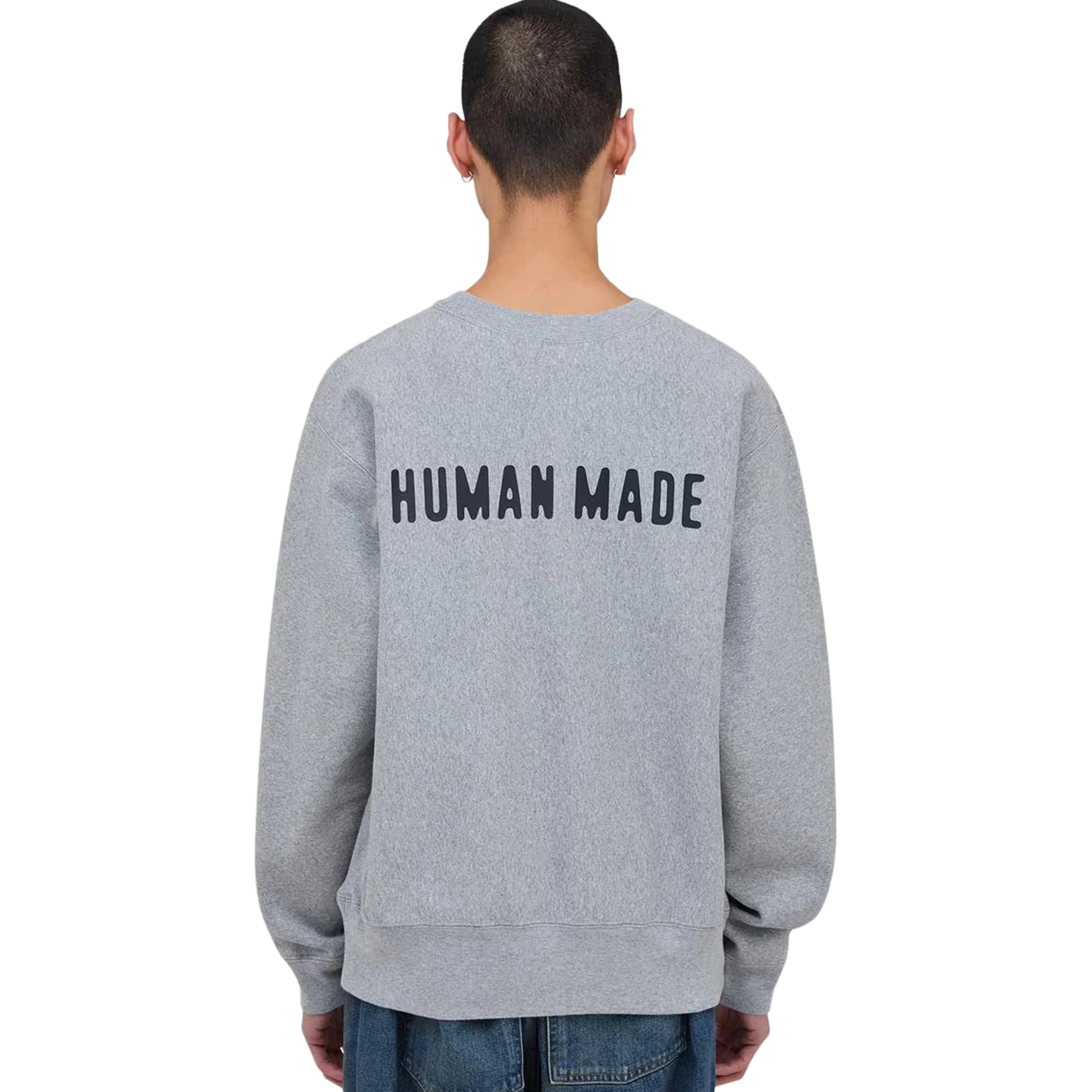 Human Made Heavyweight Sweatshirt Gray HM30CS031 - Image 4