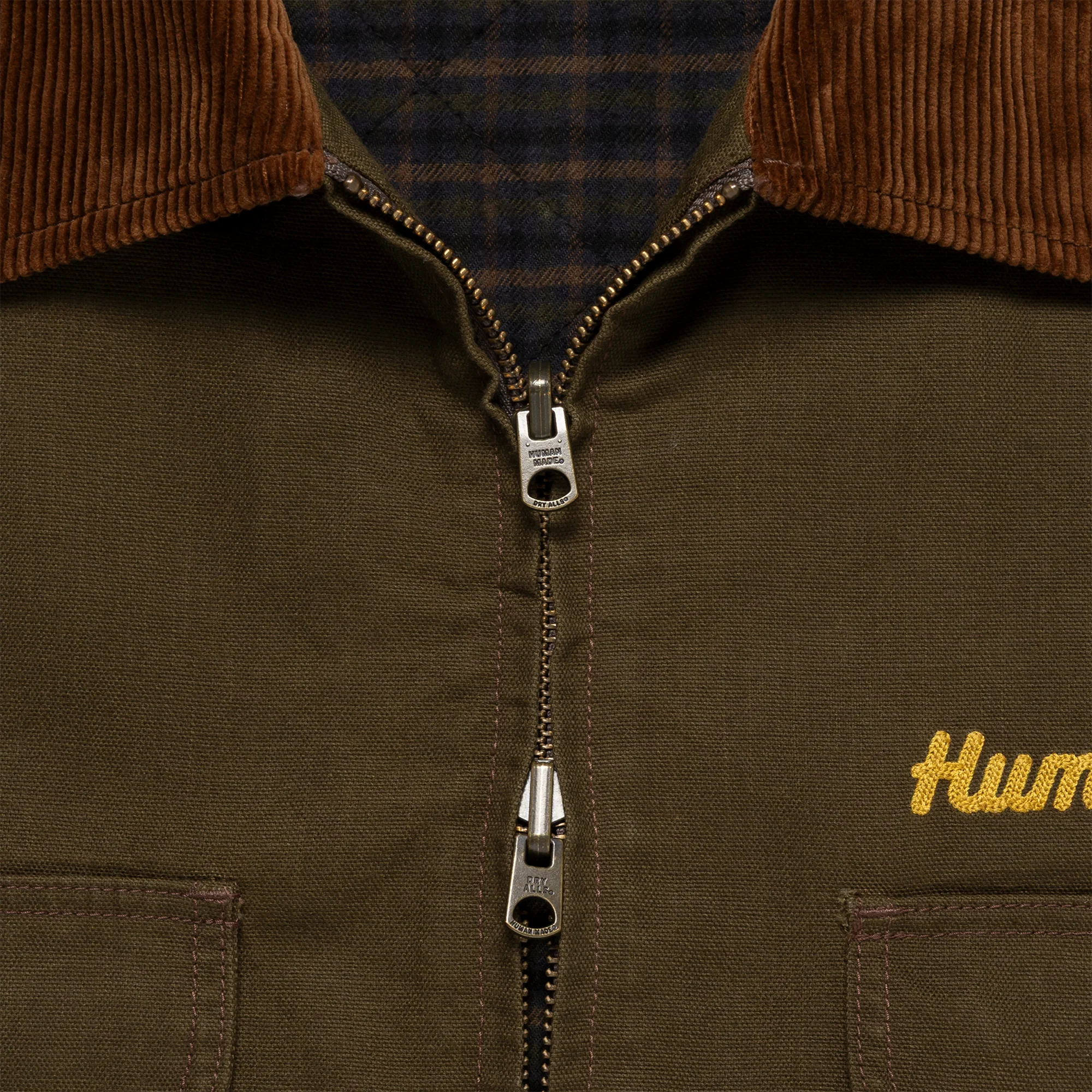 Human Made Hunting Jacket Olive Drab HM30JK021 - Image 6