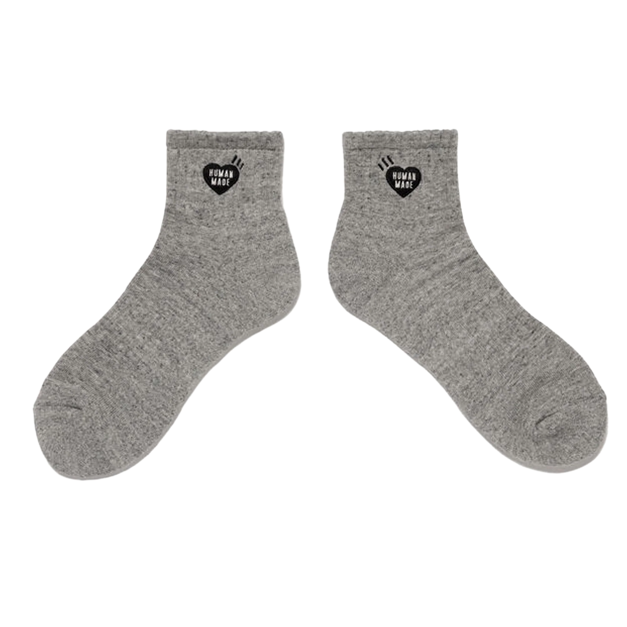 Human Made Pile Short Socks Gray HM31GD061 - Image 2