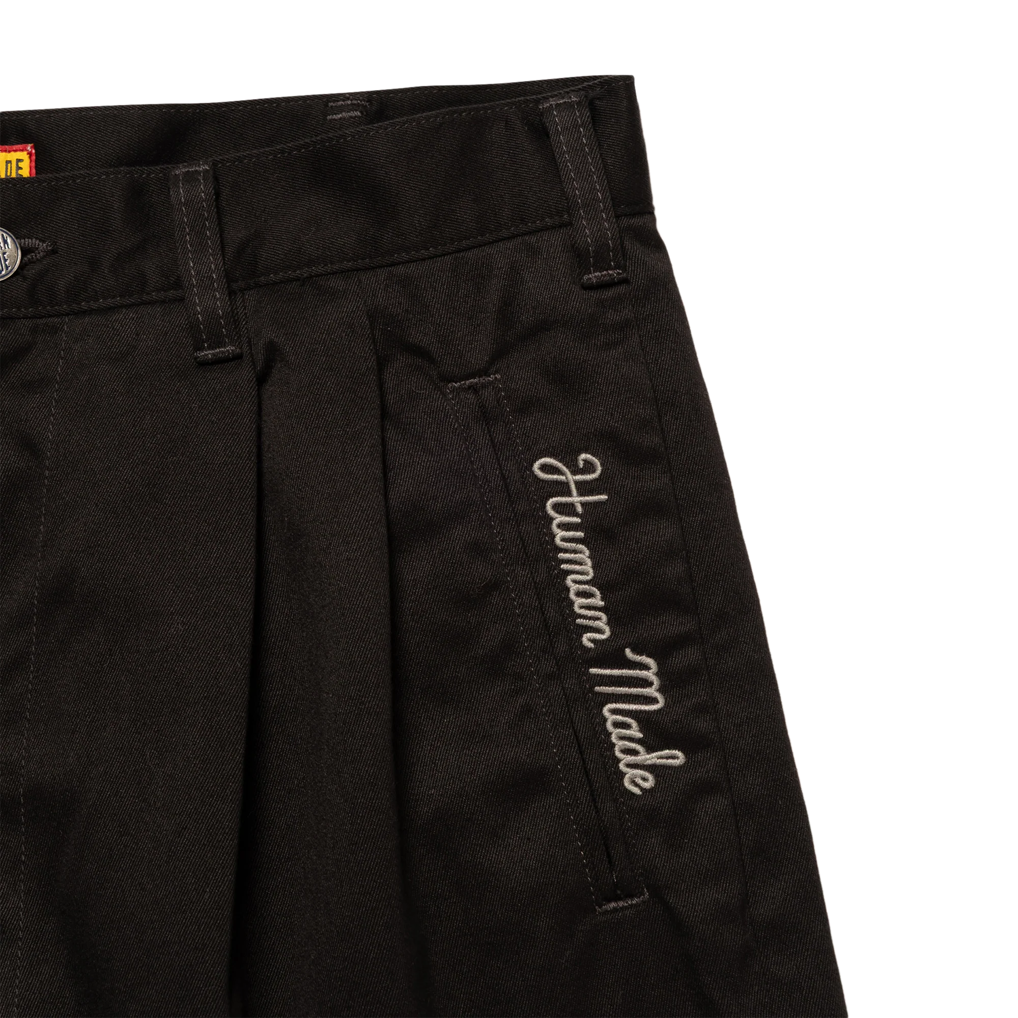 Human Made Wide Chino Pants Black HM31PT017 - Image 3