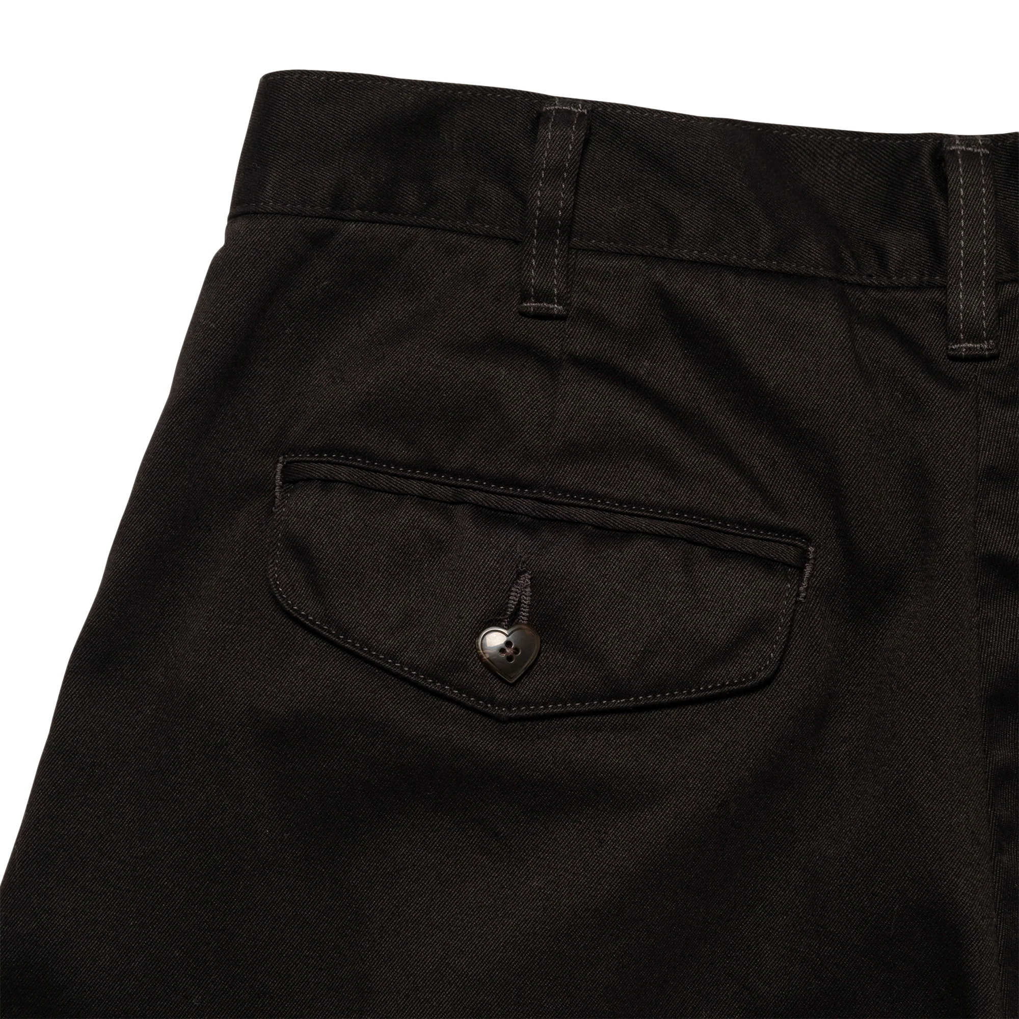 Human Made Wide Chino Pants Black HM31PT017 - Image 4