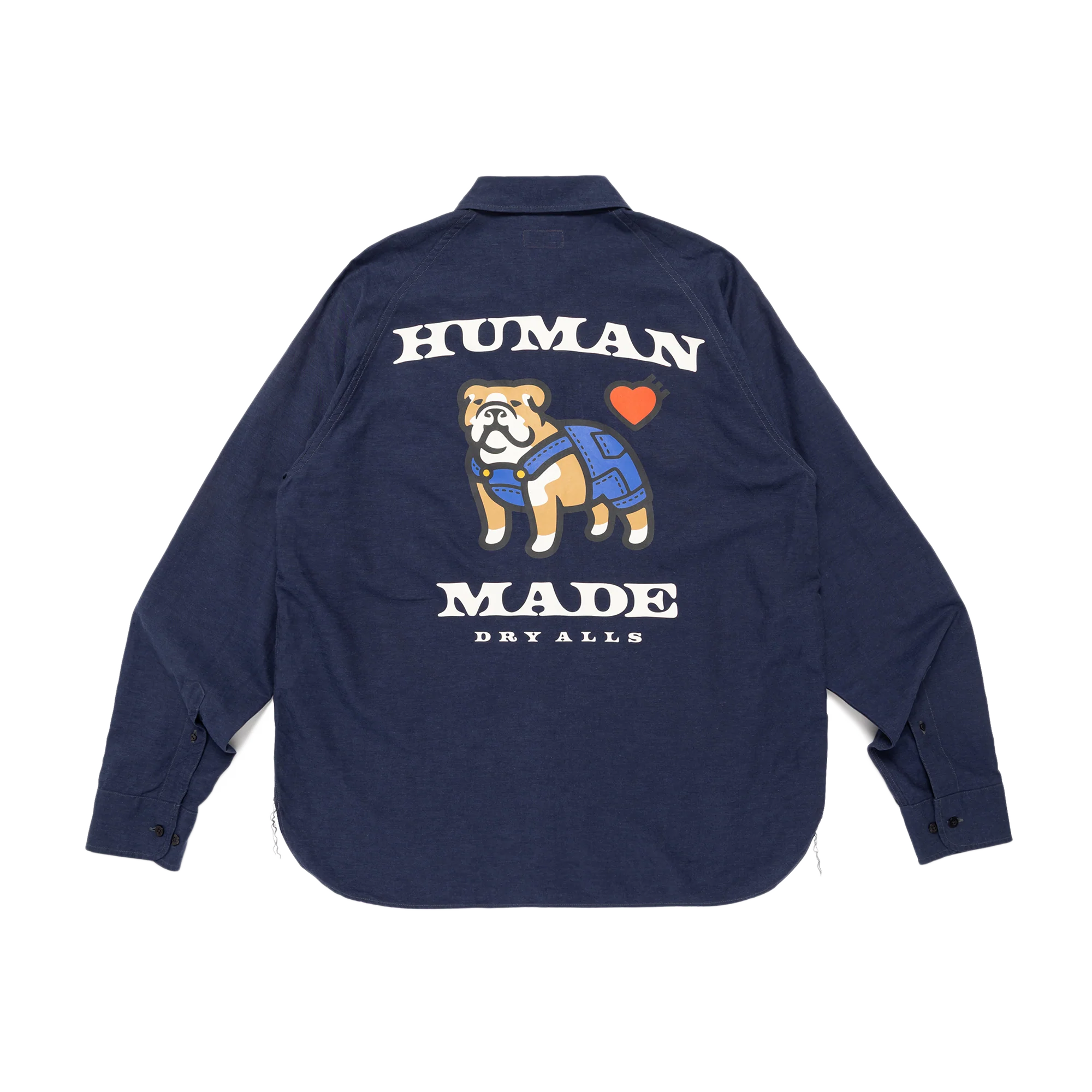 Human Made Work Shirt Navy HM31SH001 - Image 2