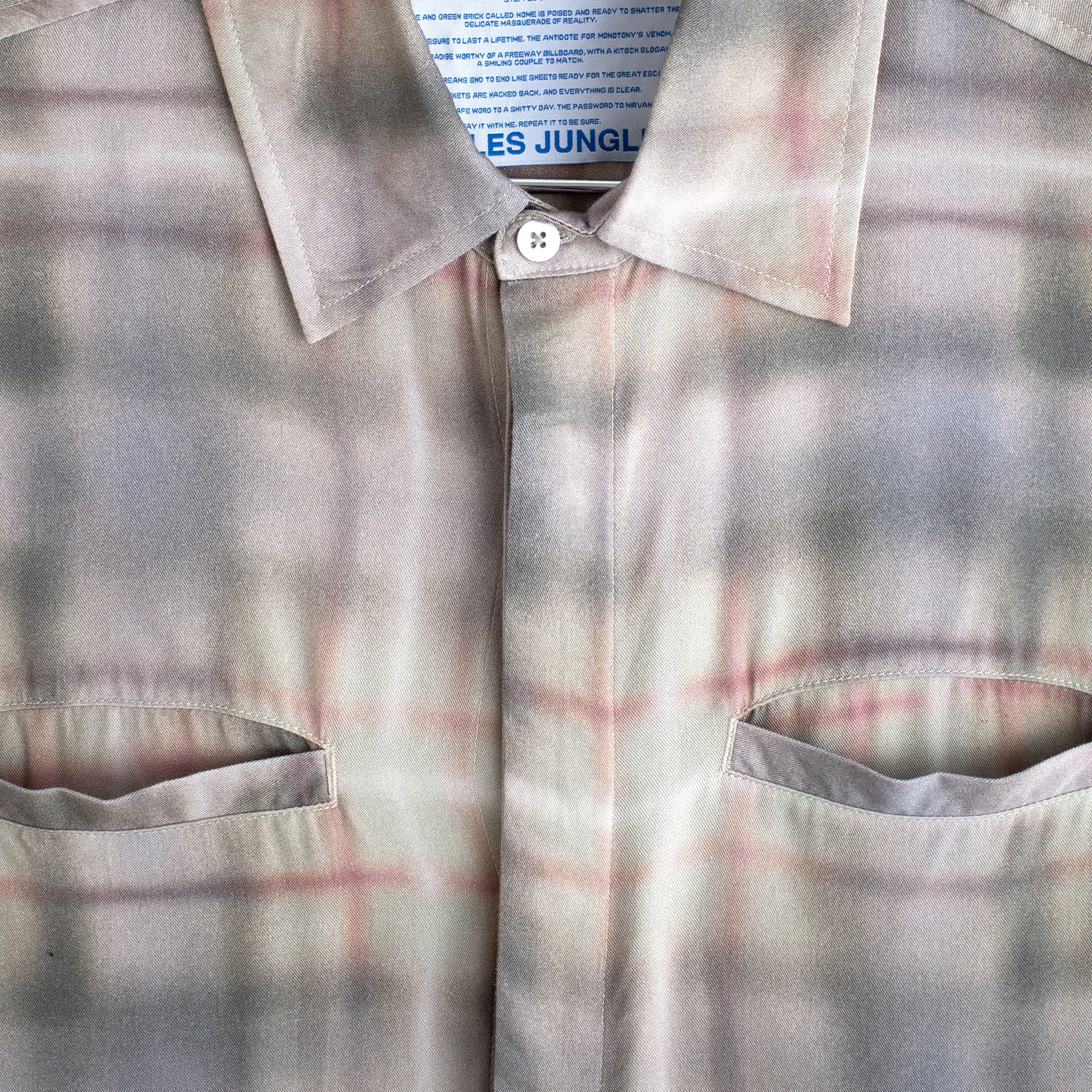 Jungles Jungles Airbrush Plaid Button Up Plaid - Image 2