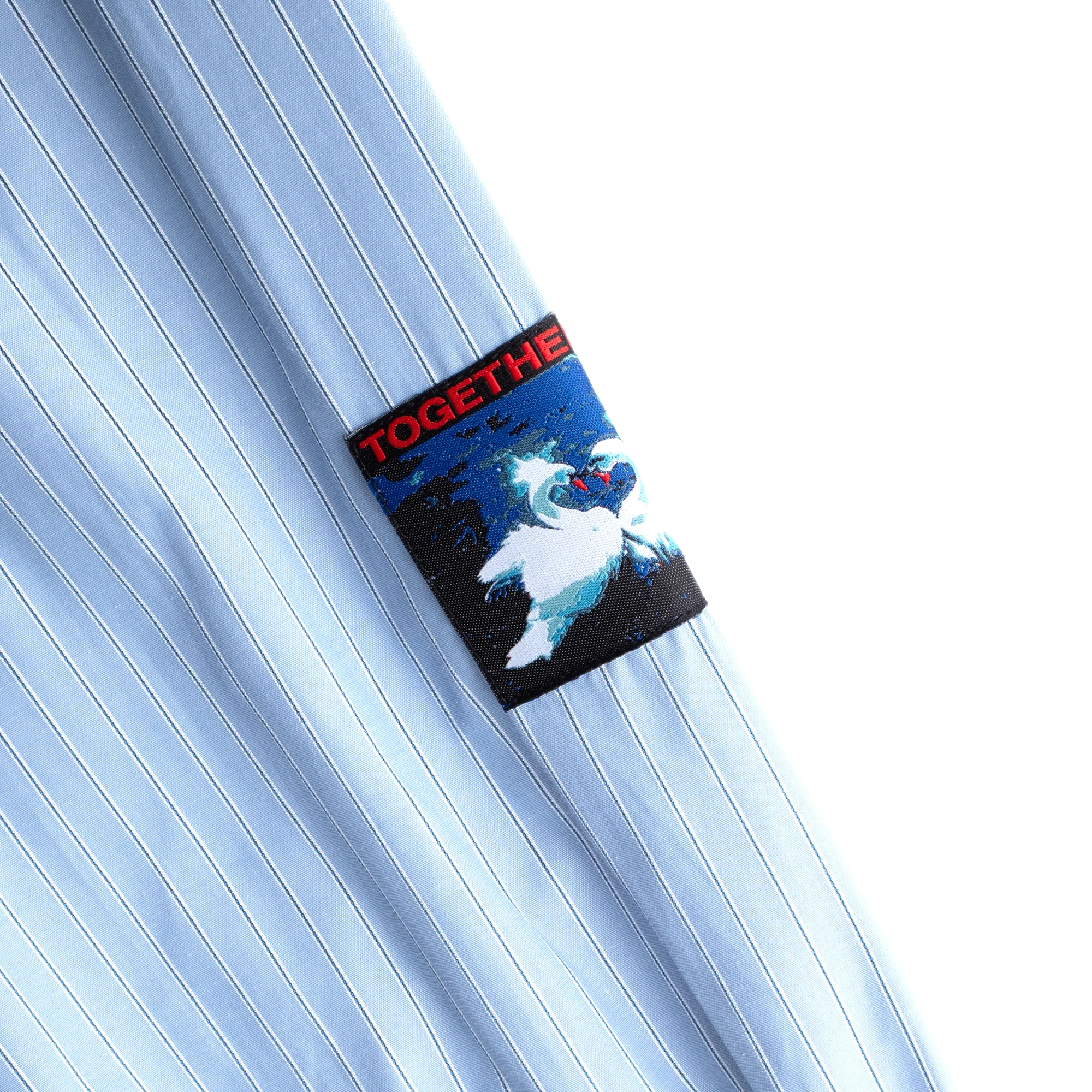 Jungles Jungles Flaming Dolphin Business Shirt Blue - Image 5