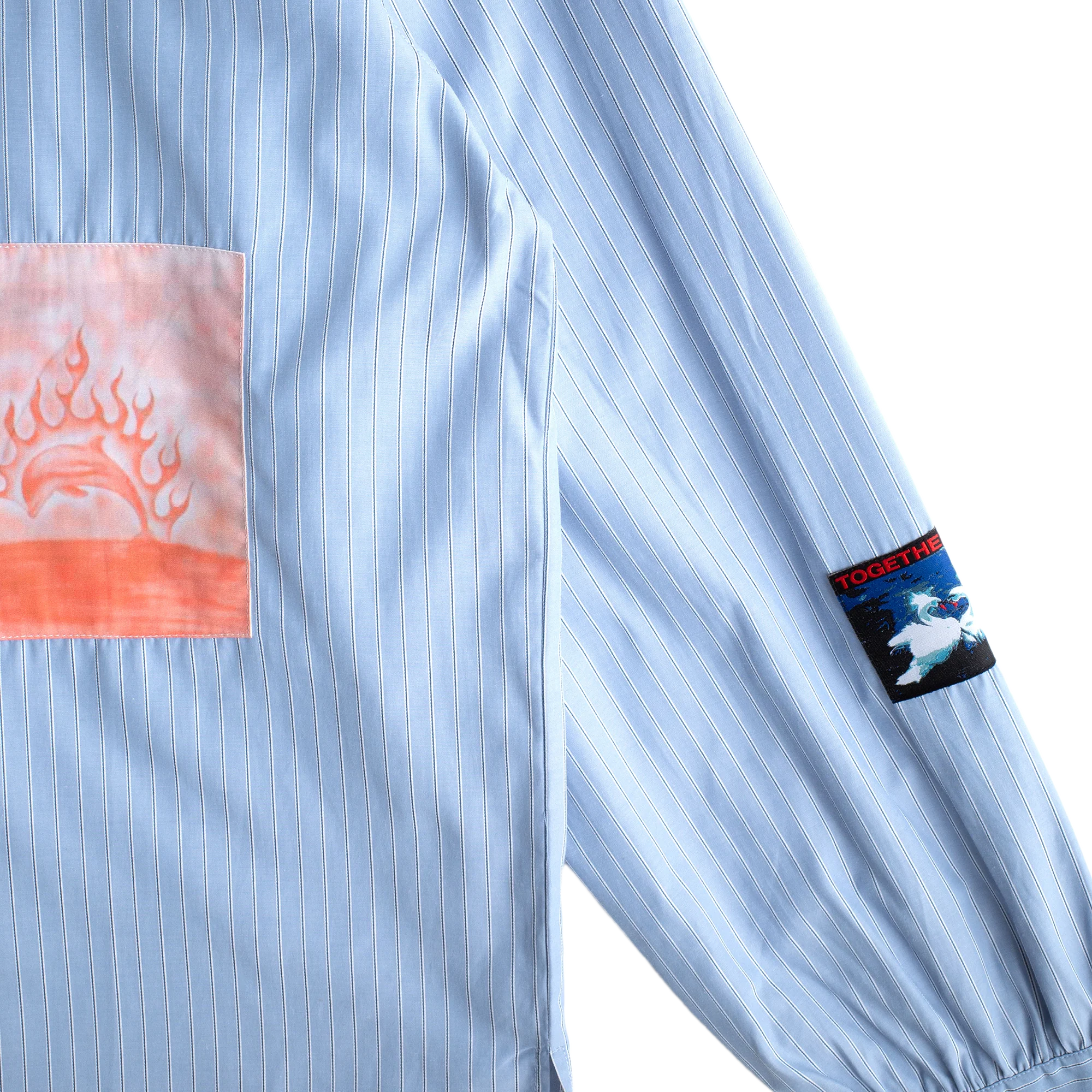 Jungles Jungles Flaming Dolphin Business Shirt Blue - Image 6