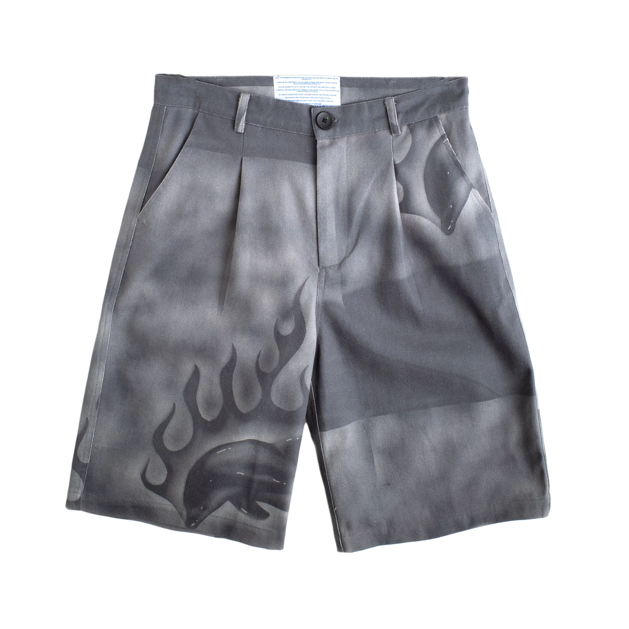 Jungles Jungles Flaming Dolphin Jorts Grey Denim