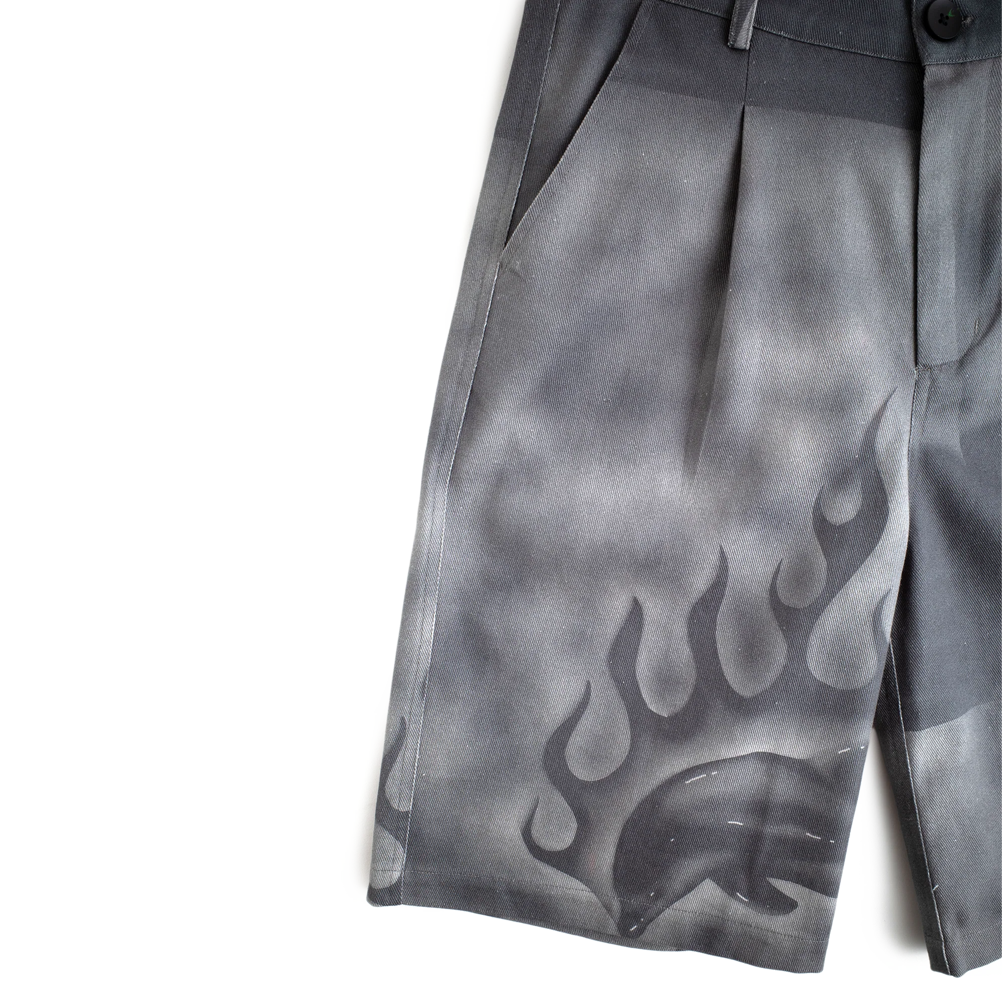 Jungles Jungles Flaming Dolphin Jorts Grey Denim - Image 5