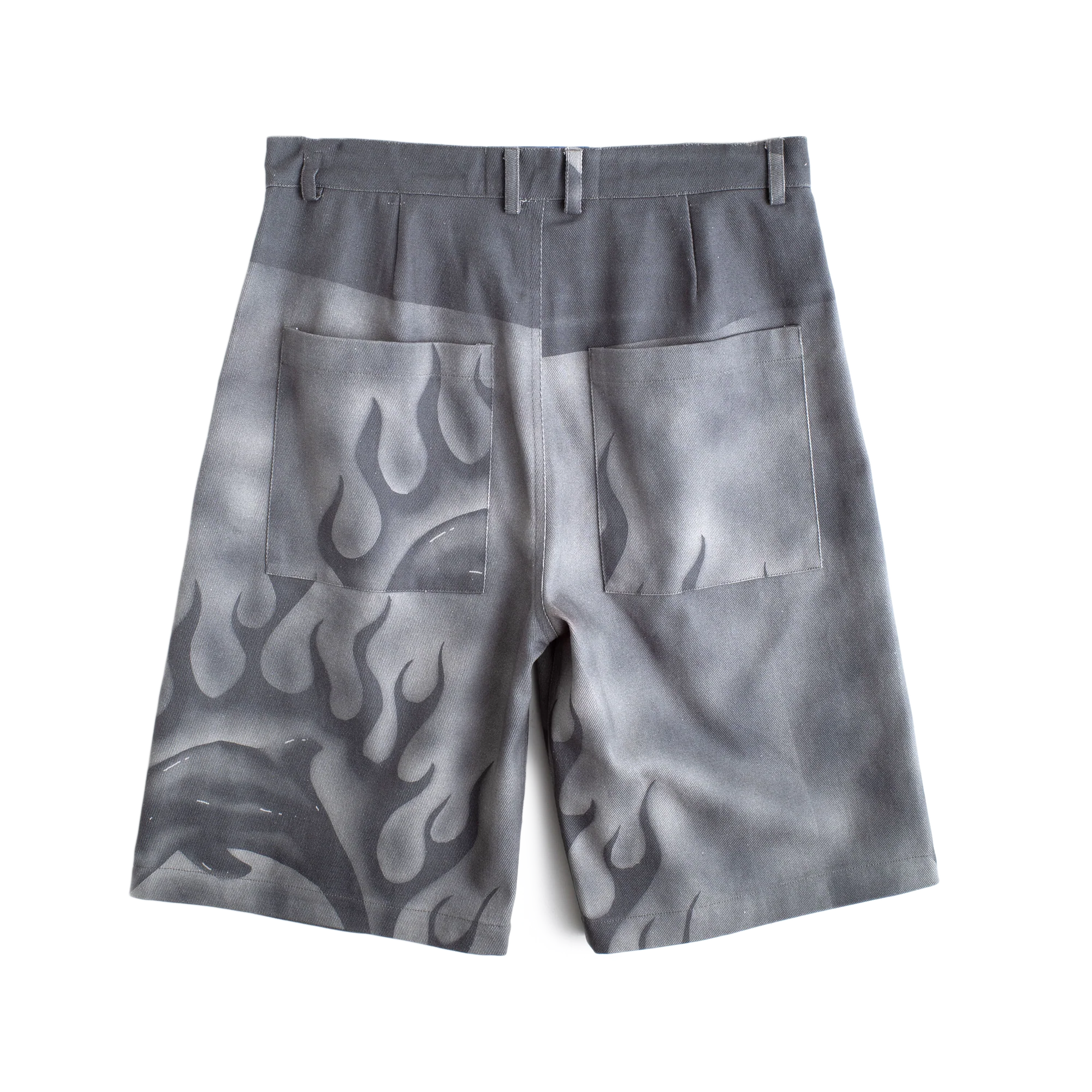Jungles Jungles Flaming Dolphin Jorts Grey Denim - Image 7