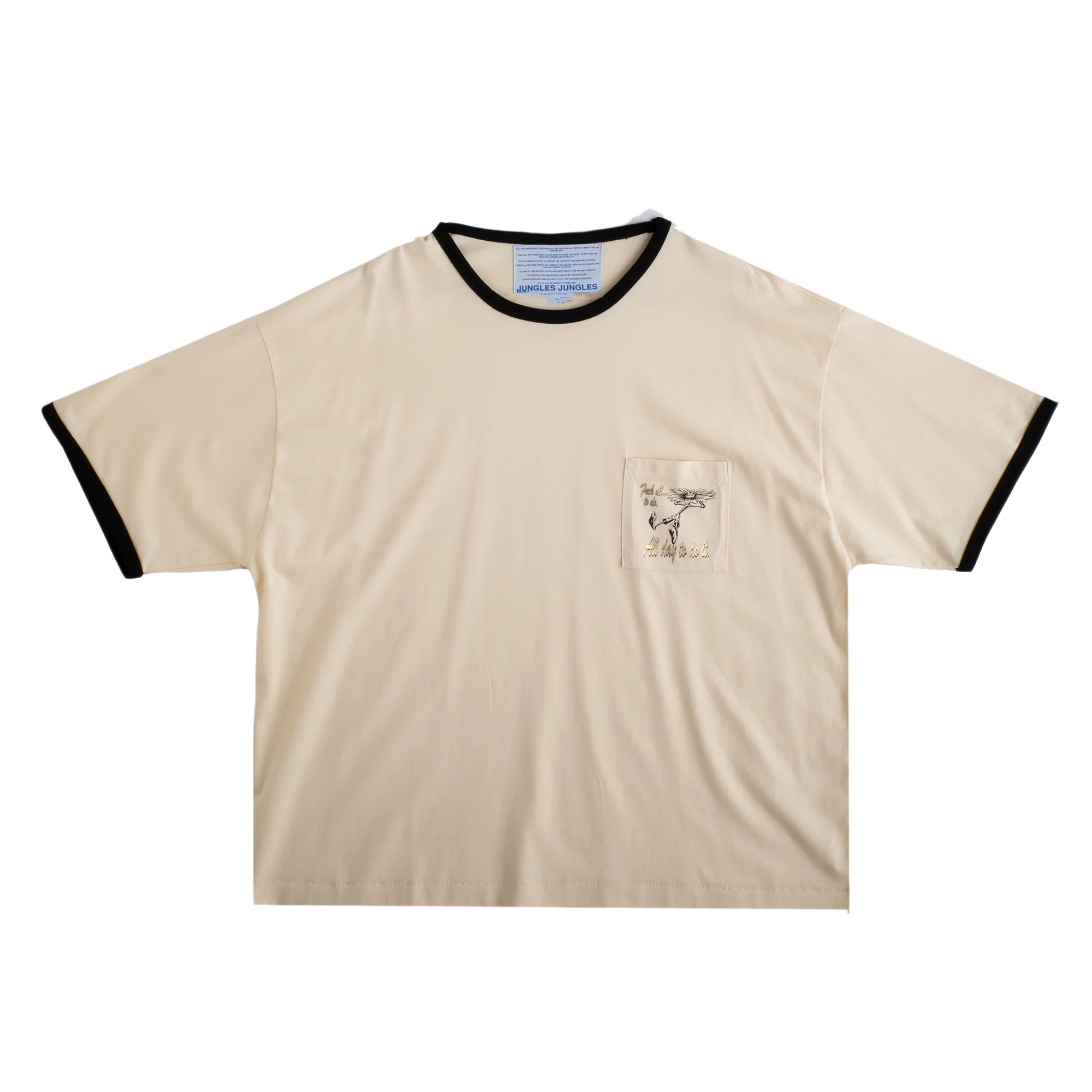 Jungles Jungles Fuck All To Do Ringer T-Shirt Birch