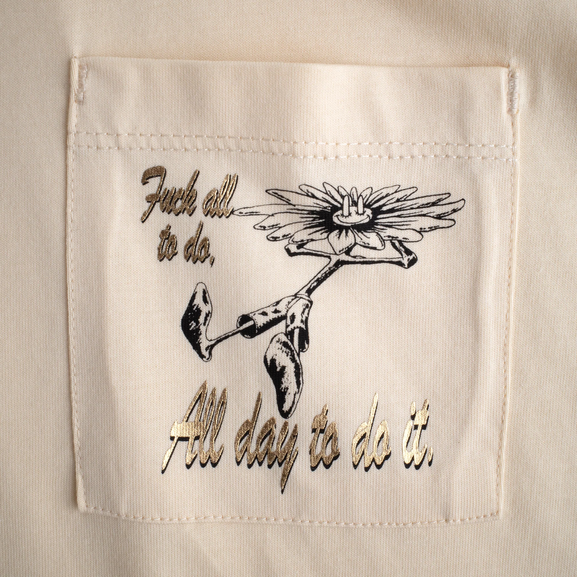 Jungles Jungles Fuck All To Do Ringer T-Shirt Birch - Image 3