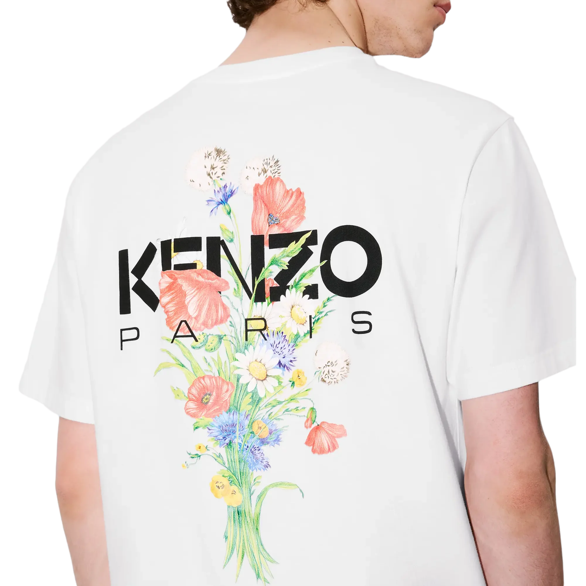 Kenzo GOTS Archive Bouquet Classic T-Shirt Off White FF65TS2604SG.02 - Image 2