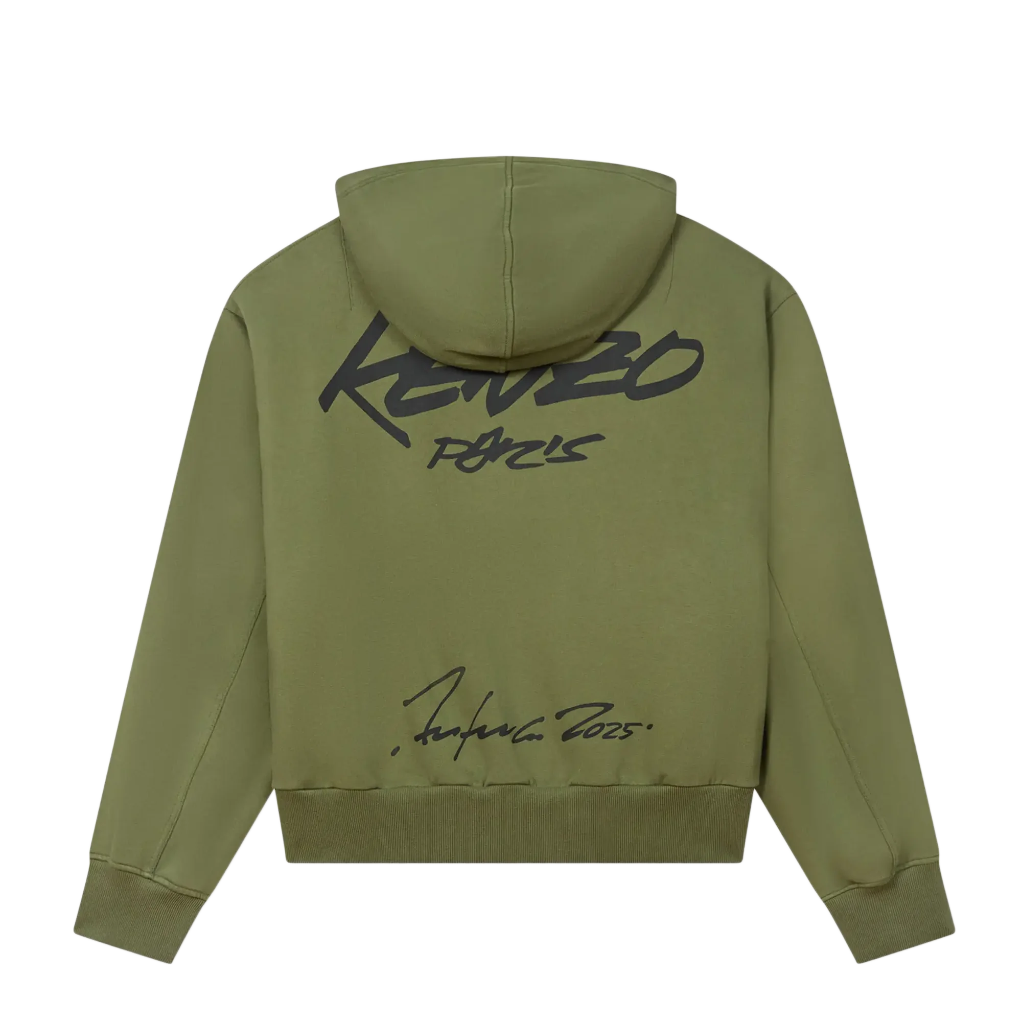 Kenzo GOTS Futura Boxy Full-Zip Khaki FF65HO5514MT.50 - Image 6