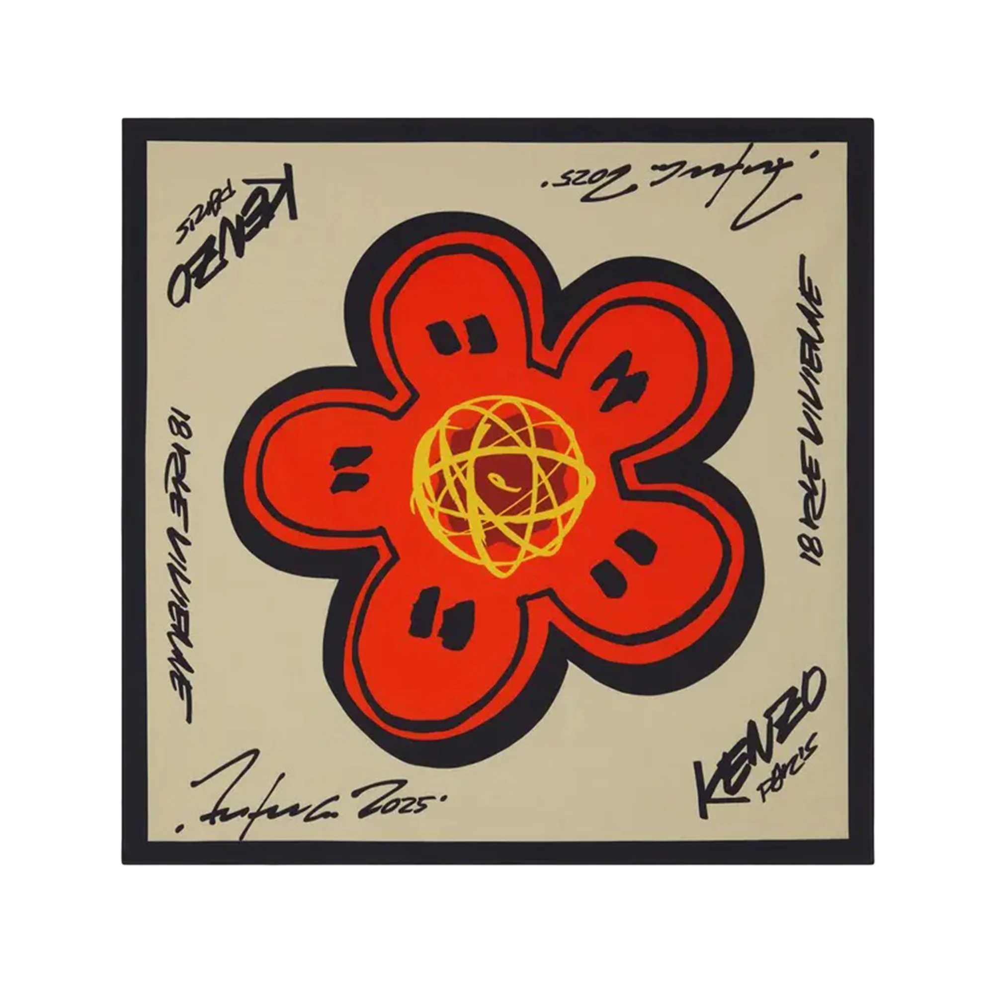Kenzo x Futura 2000 Bandana Cream FF68EU230PEH.04