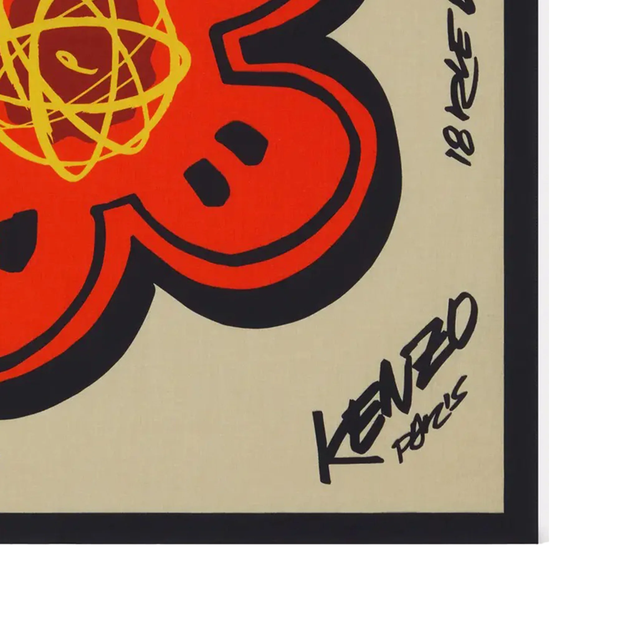 Kenzo x Futura 2000 Bandana Cream FF68EU230PEH.04 - Image 2