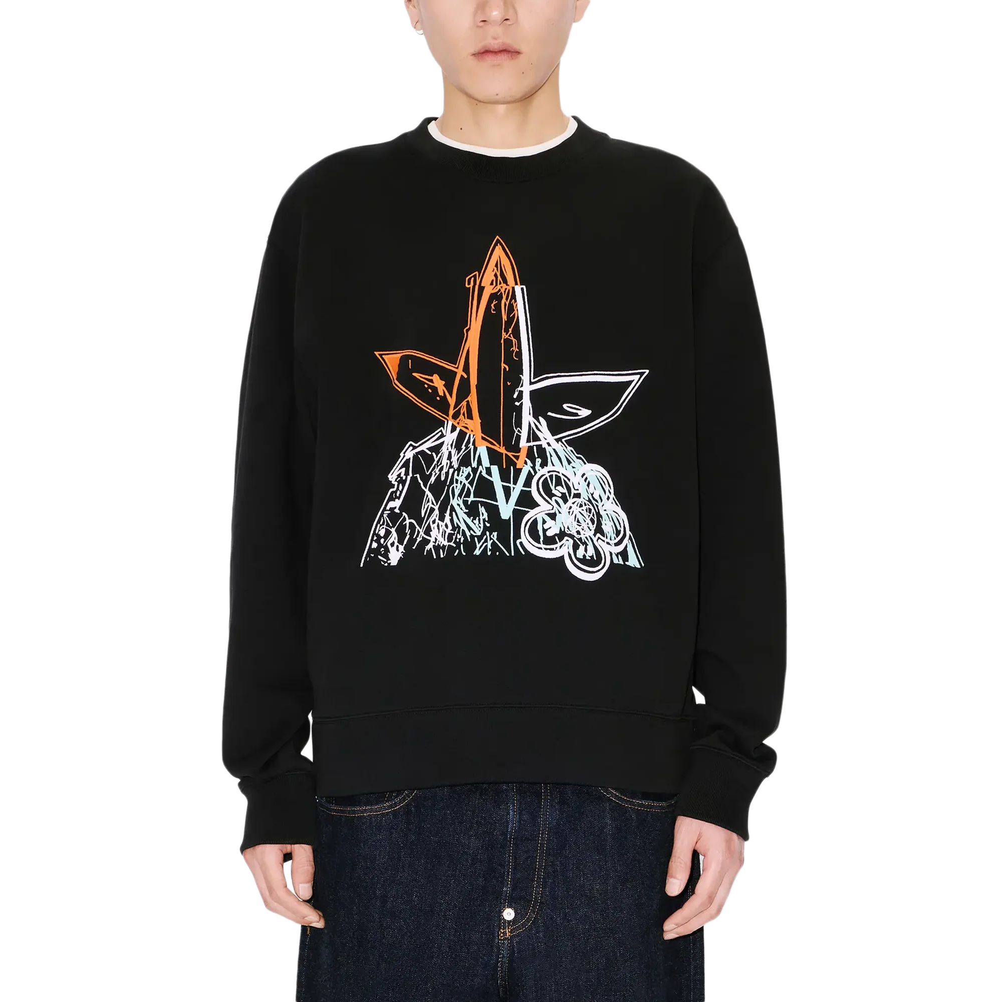 Kenzo x Futura 2000 Embroidered Sweatshirt Black - Image 4